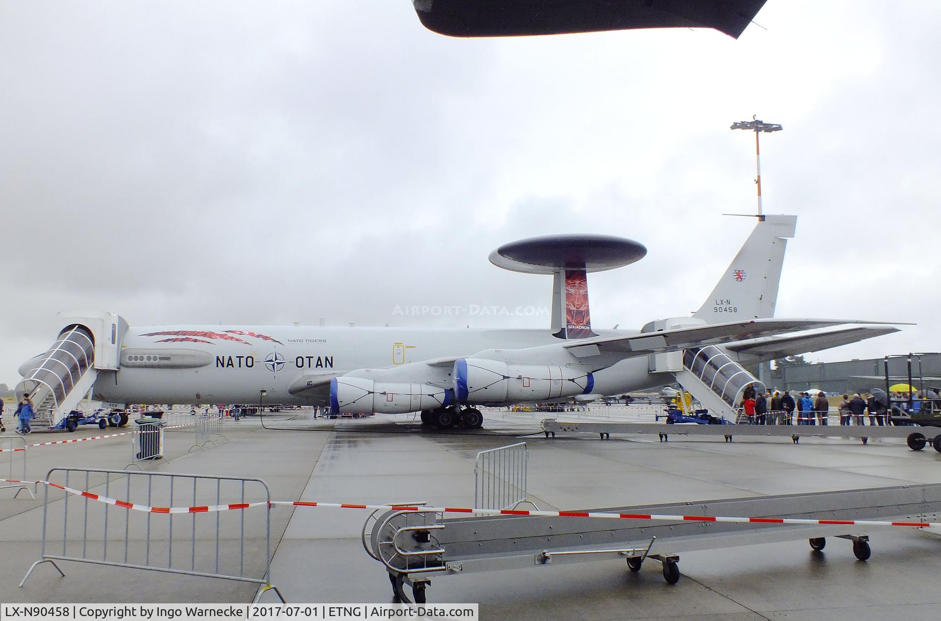 LX-N90458, Boeing E-3A Sentry C/N 22853, Boeing E-3A Sentry of the NAEW&C E-3A Component at the NAEWF 35 years jubilee display Geilenkirchen 2017