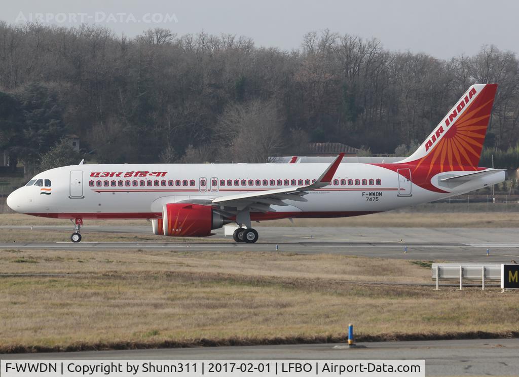 F-WWDN, 2017 Airbus A320-251N C/N 7475, C/n 7475 - To be VT-CID