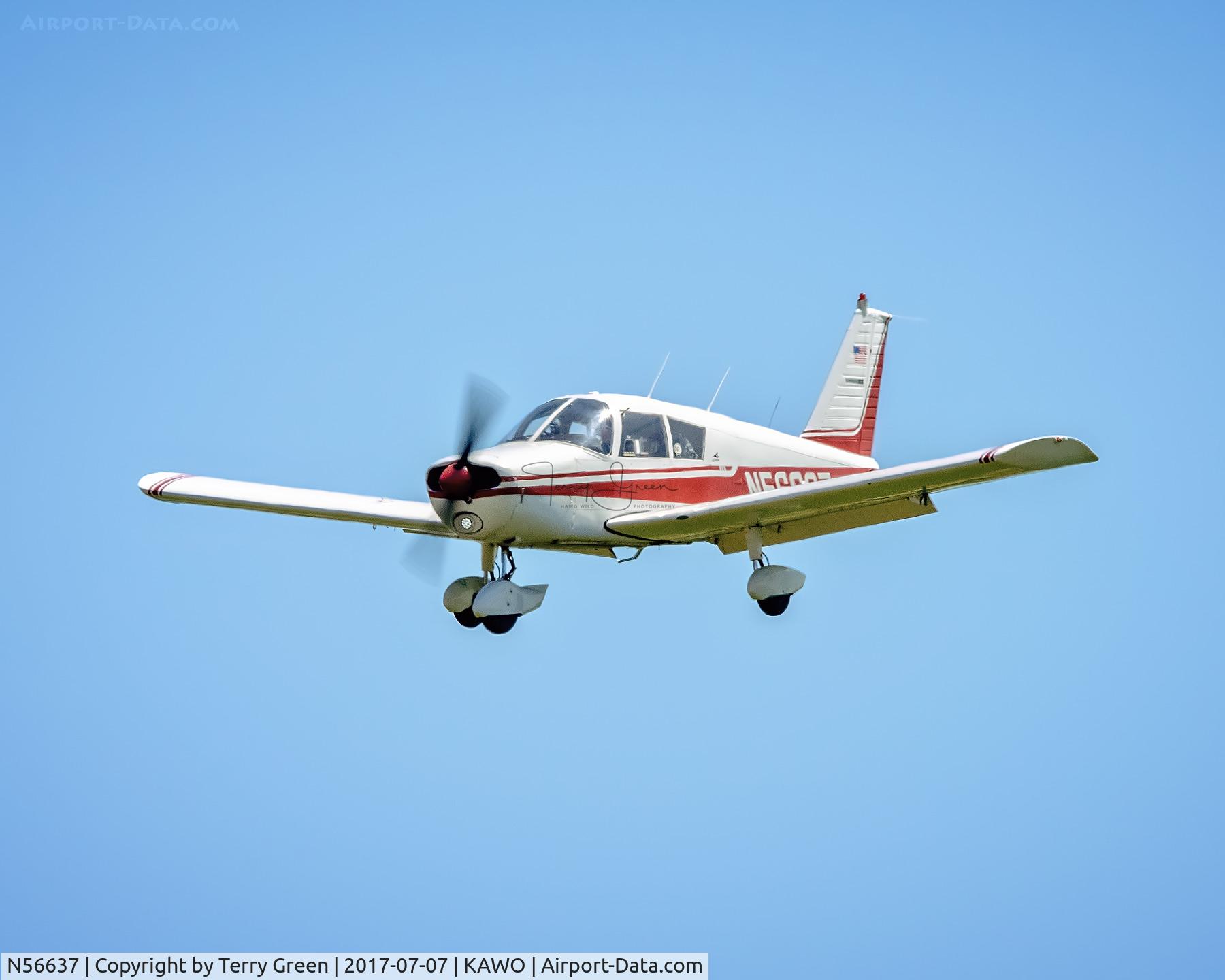 N56637, 1973 Piper PA-28-140 Cherokee C/N 28-7325674, KAWO