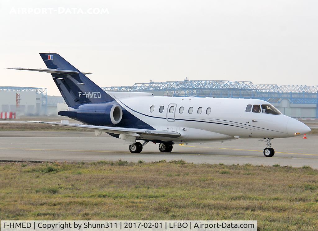 F-HMED, 1992 British Aerospace BAe.125-1000B C/N 259026, Taxiing for departure...