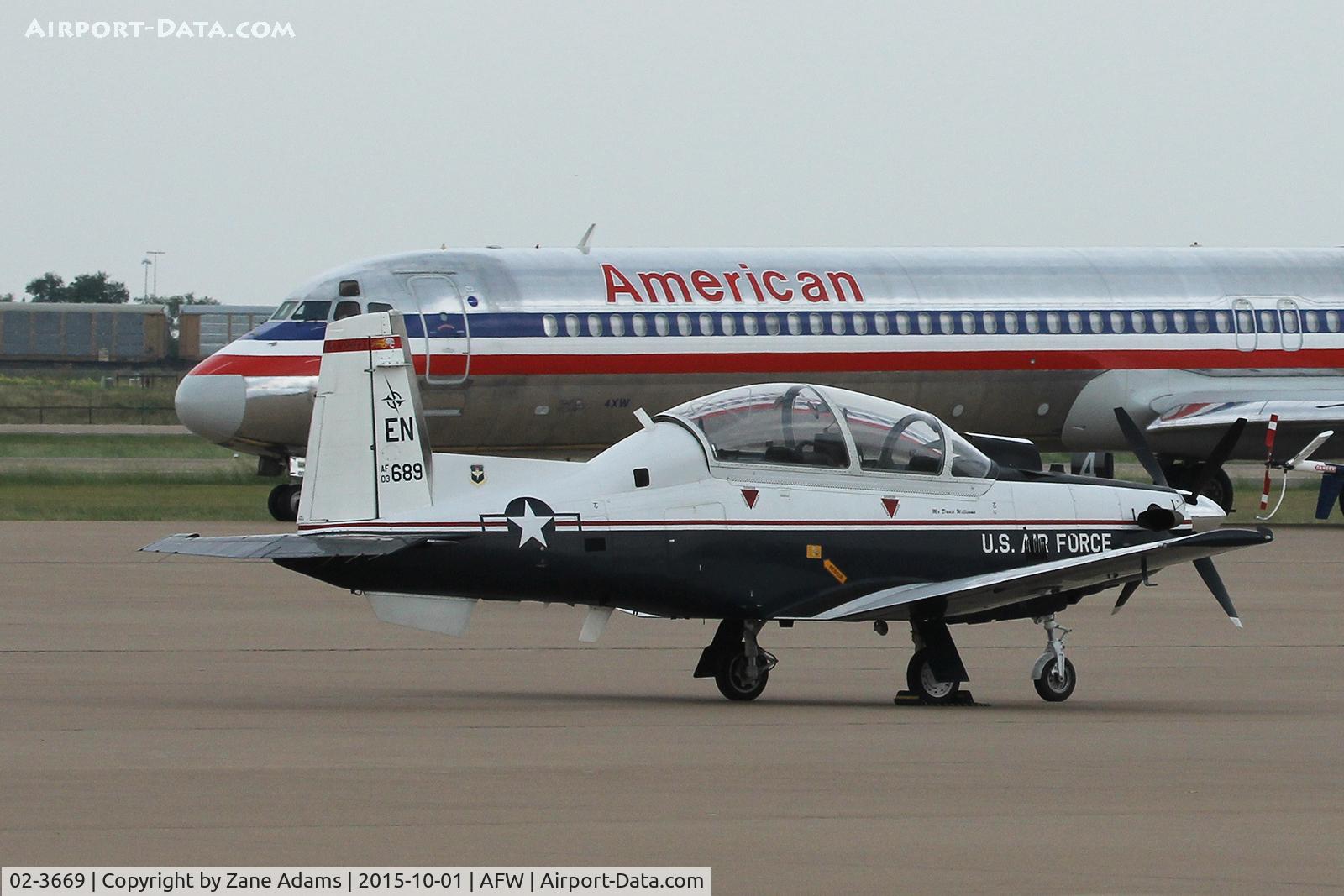 02-3669, 2002 Raytheon T-6A Texan II C/N PT-213, At Alliance Airport - Fort Worth,TX