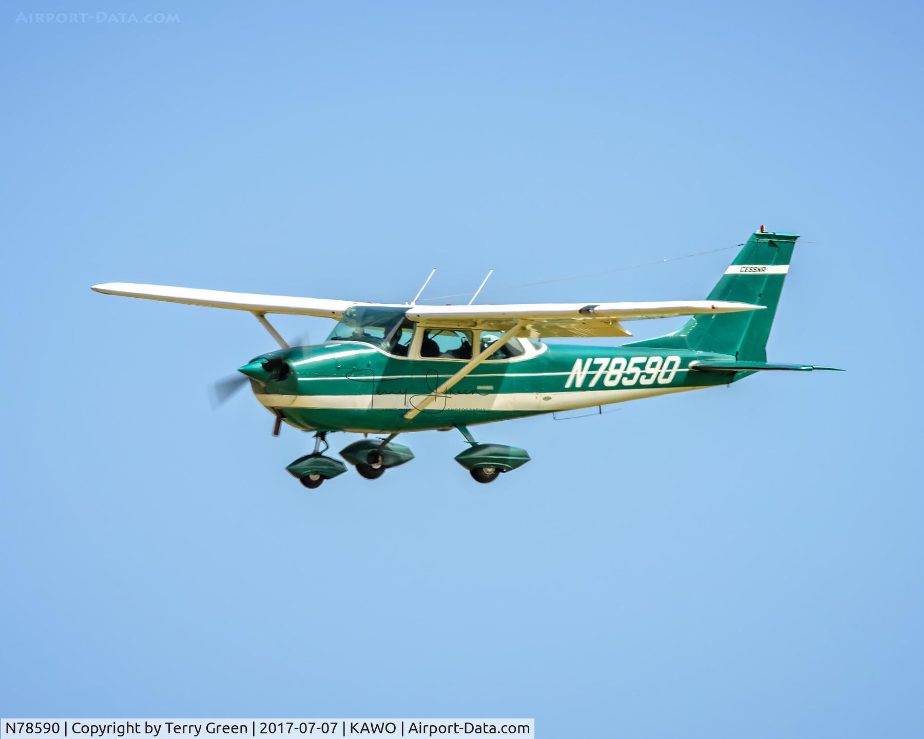 N78590, 1968 Cessna 172K Skyhawk C/N 17257676, KAWO