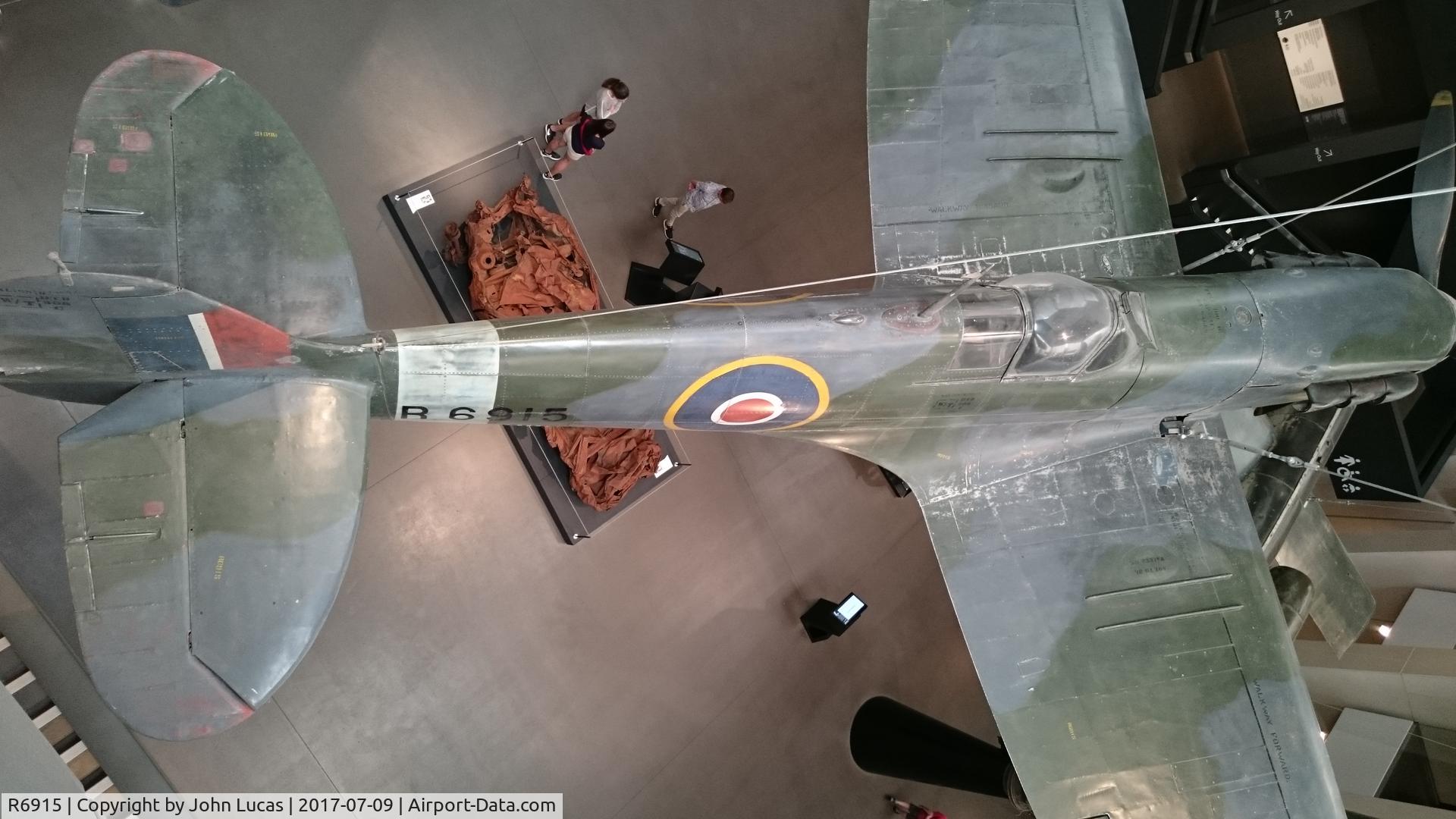 R6915, 1940 Supermarine 300 Spitfire Mk1A C/N 6S/80914, This Spitfire last saw service at RAF Eshott! With 57 OTU
And was damaged on 21/09/1943!
This information is from Jim Corbett!