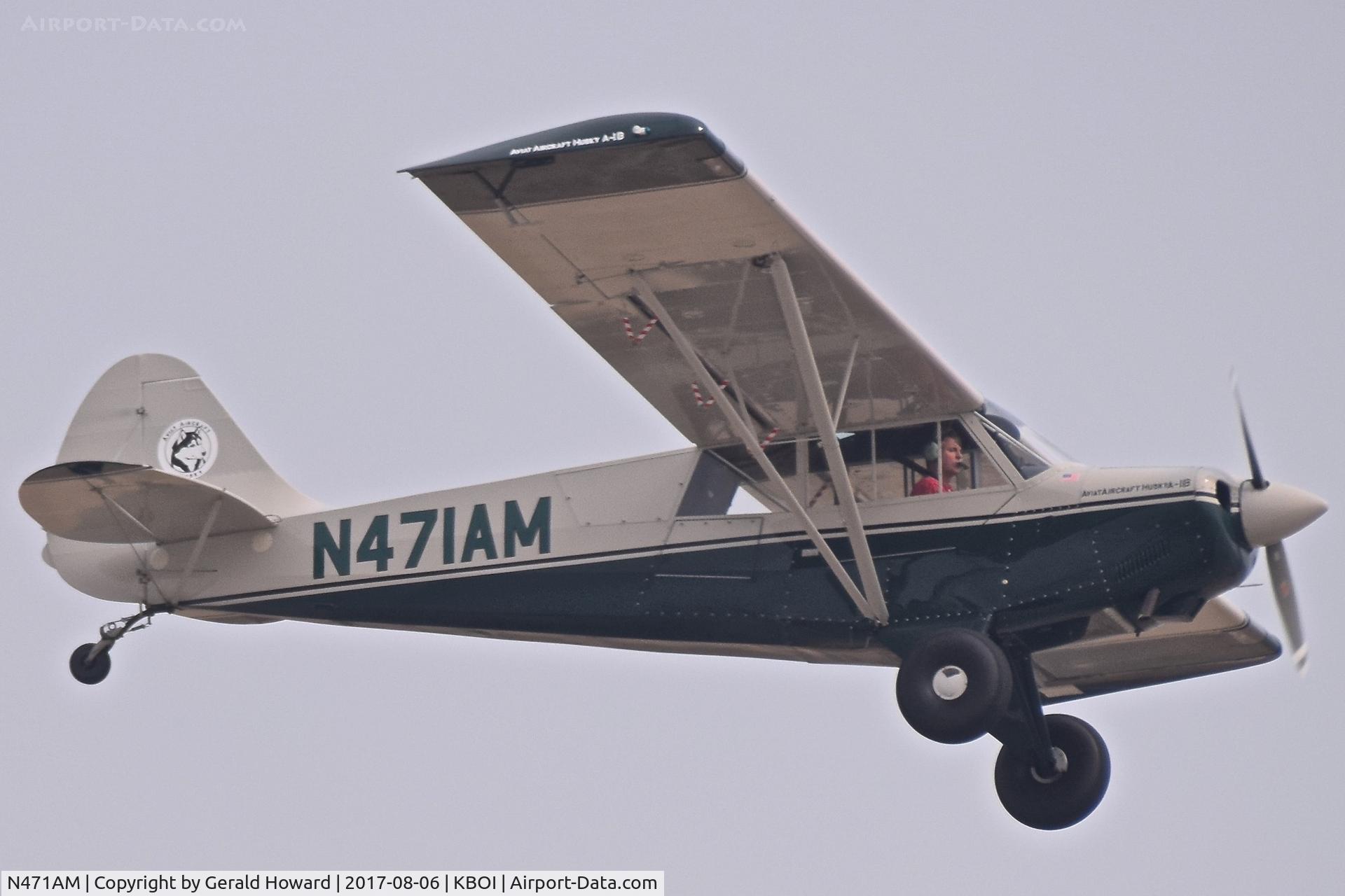 N471AM, 2004 Aviat A-1B Husky C/N 2271, Departing RWY 10R.