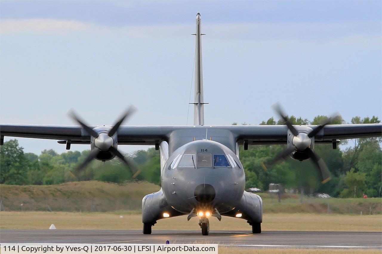 114, Airtech CN-235-200M C/N C114, Airtech CN-235-200M, Taxiing to parking area, St Dizier-Robinson Air Base 113 (LFSI) Open day 2017