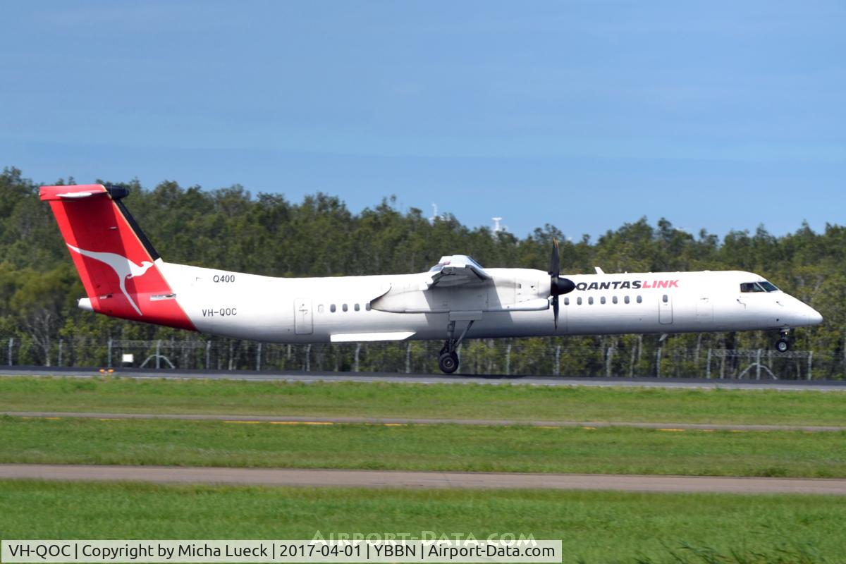 VH-QOC, 2005 De Havilland Canada DHC-8-402Q Dash 8 C/N 4117, At Brisbane