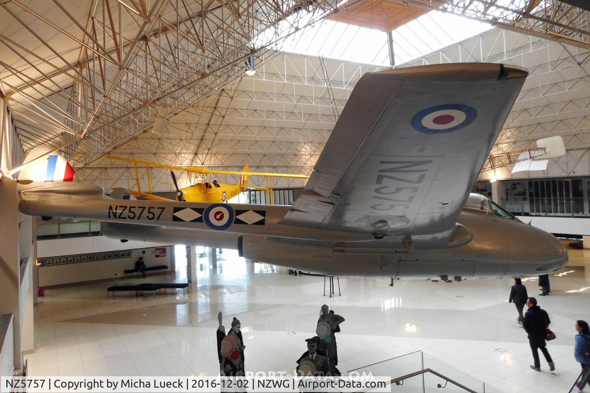 NZ5757, De Havilland DH-100 Vampire FB.5 C/N WA311, At the Air Force Museum in Christchurch