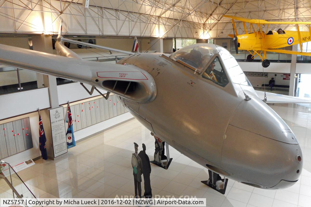 NZ5757, De Havilland DH-100 Vampire FB.5 C/N WA311, At the Air Force Museum in Christchurch