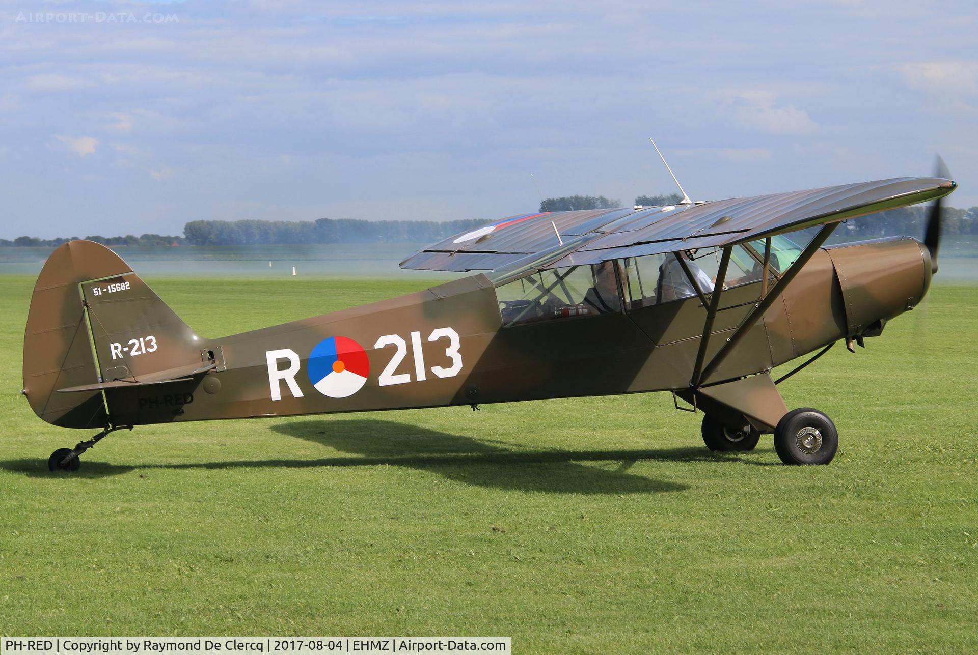 PH-RED, 1950 Piper L-21A Super Cub (PA-18-125) C/N 18-568, At Midden Zeeland.