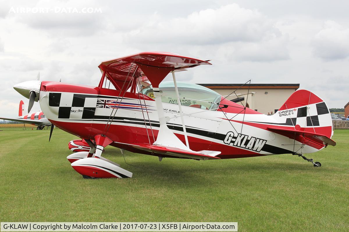 G-KLAW, 2010 Christen Eagle II C/N 003-1, Christen Eagle II at Fishburn Airfield UK, prior to performing at this year's Sunderland Airshow. July 23rd 2017.