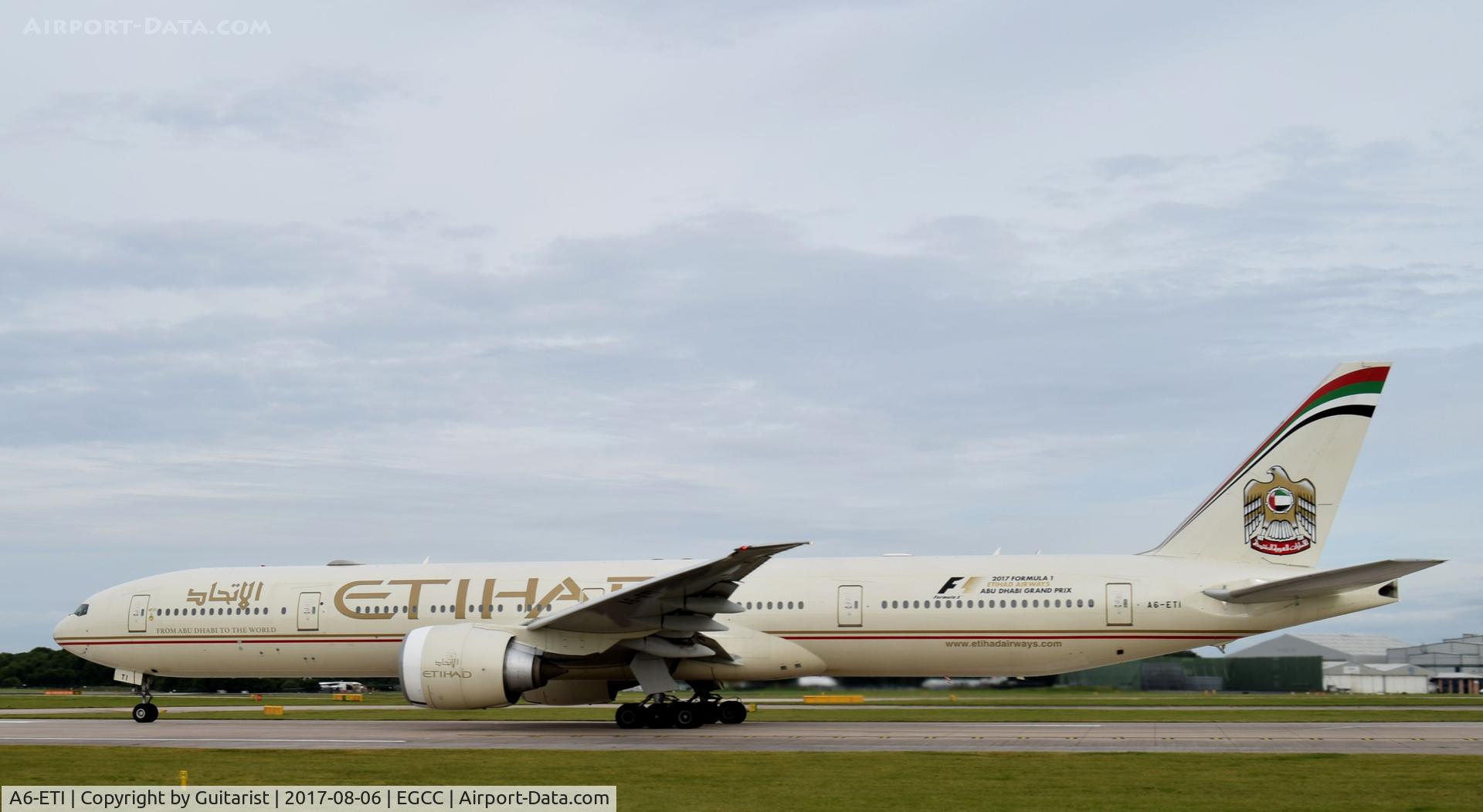 A6-ETI, 2011 Boeing 777-3FX/ER C/N 39684, At Manchester