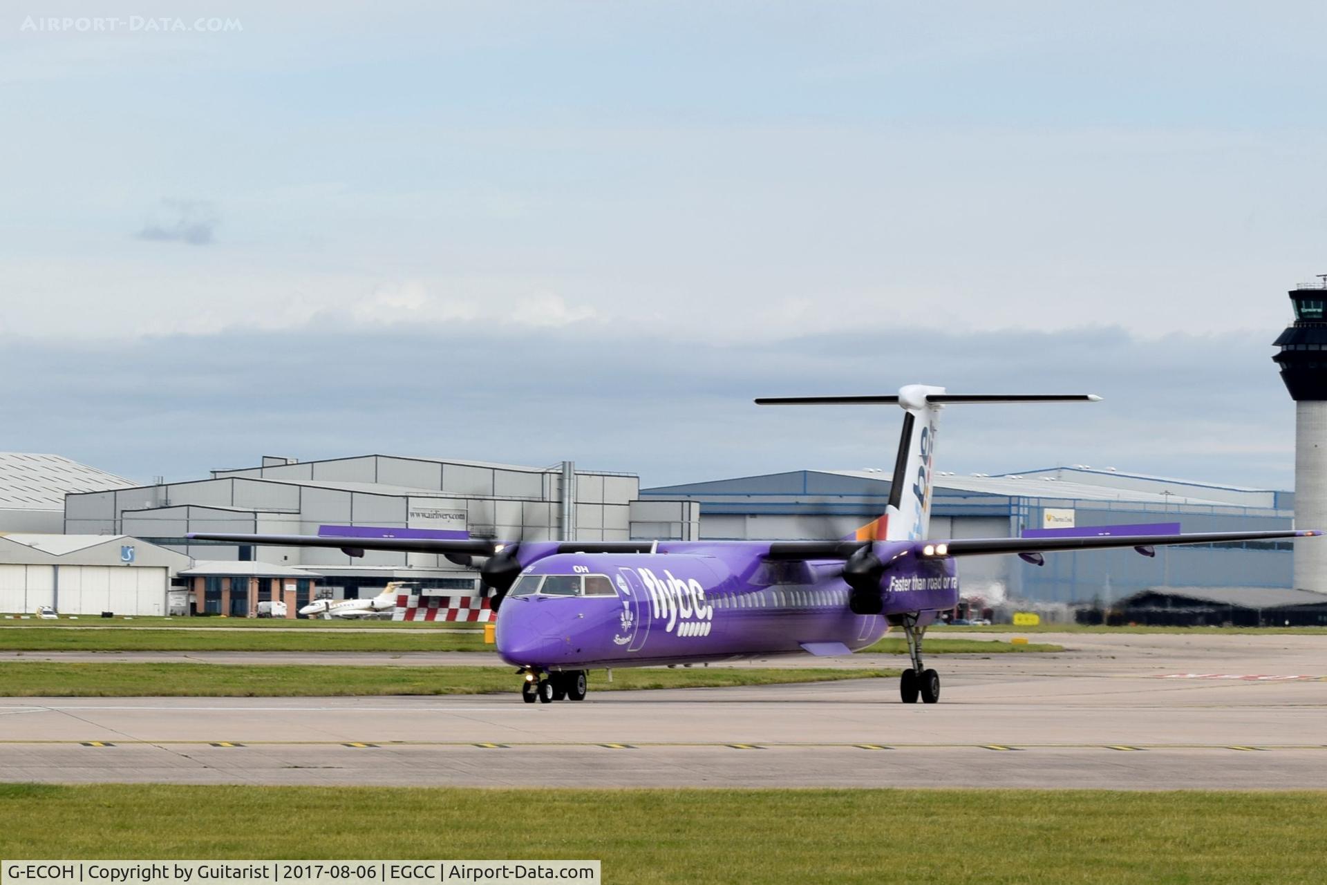 G-ECOH, 2008 De Havilland Canada DHC-8-402Q Dash 8 C/N 4221, At Manchester