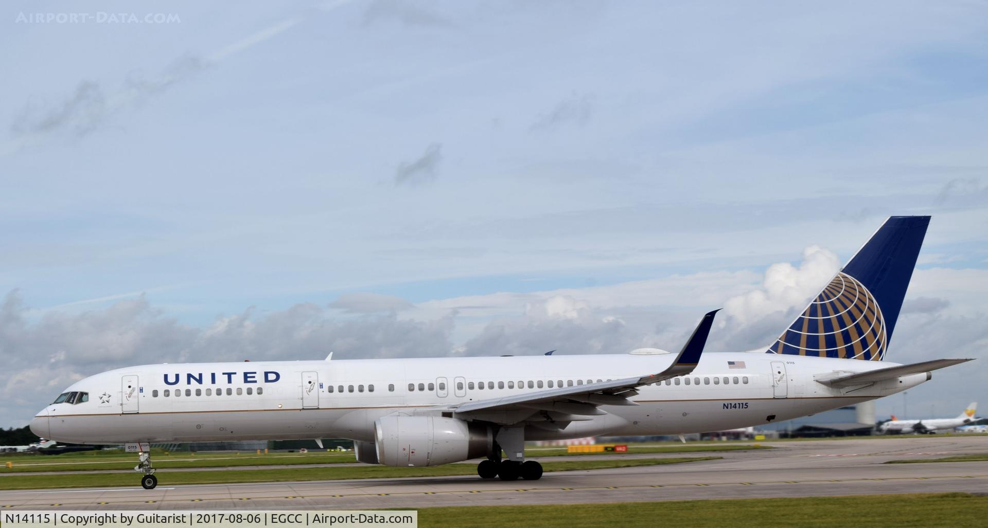 N14115, 1995 Boeing 757-224 C/N 27557, At Manchester
