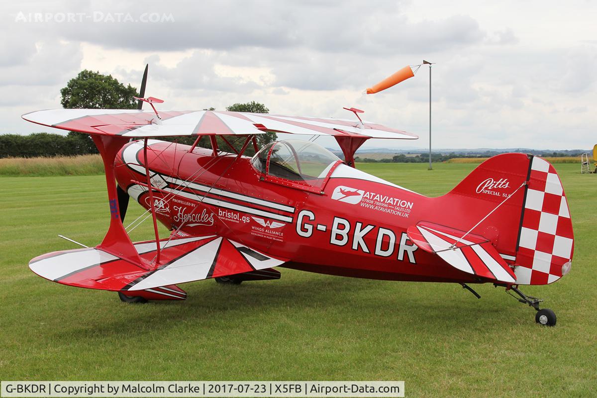 G-BKDR, 1982 Pitts S-1S Special C/N PFA 009-10654, Pitts S-1S at Fishburn Airfield UK, prior to performing at this year's Sunderland Airshow. July 23rd 2017.