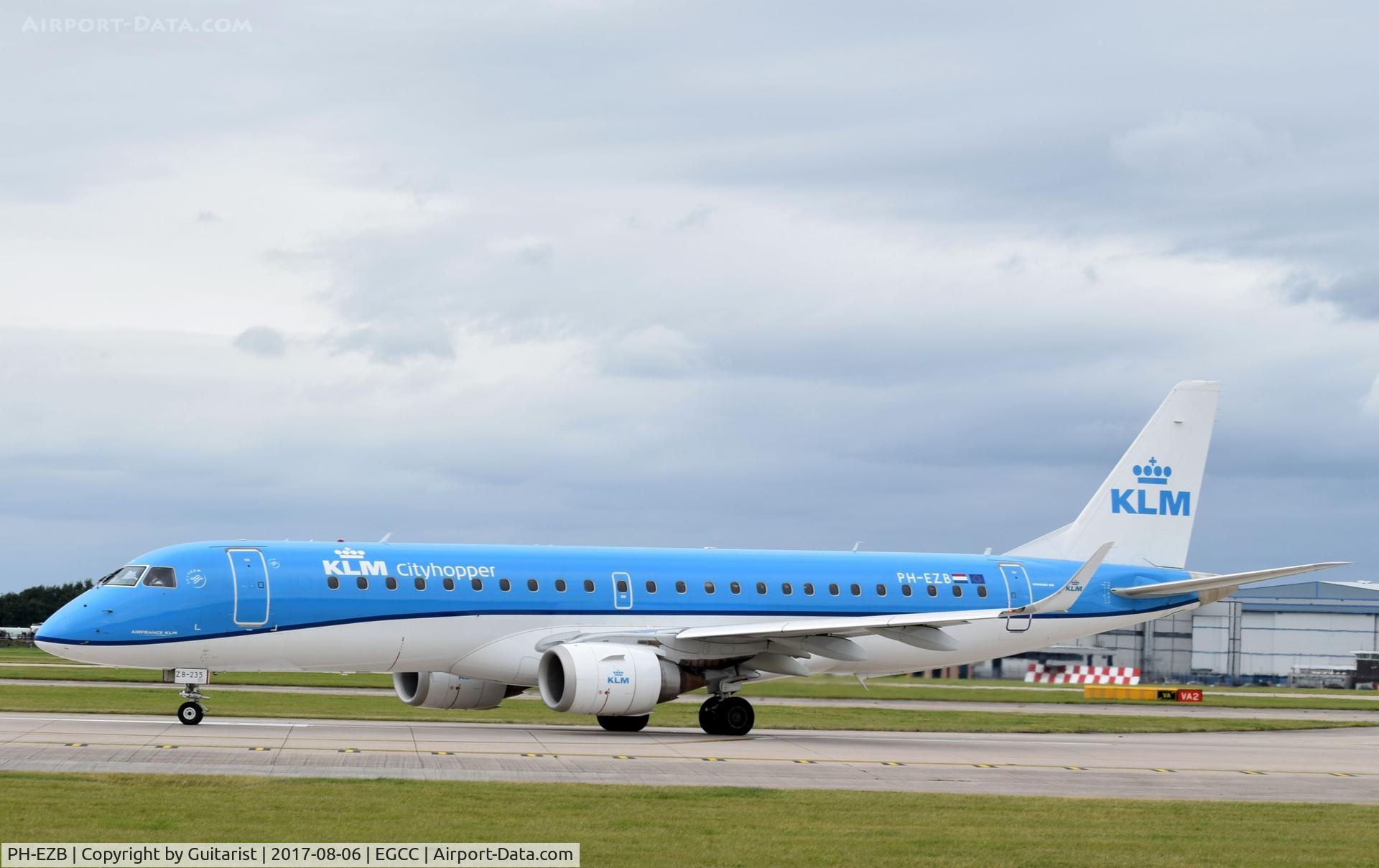 PH-EZB, 2008 Embraer 190LR (ERJ-190-100LR) C/N 19000235, At Manchester