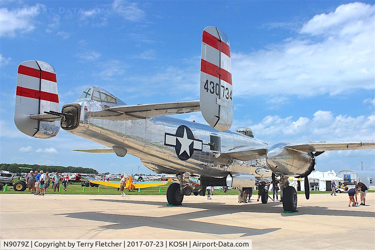 N9079Z, 1944 North American TB-25N Mitchell C/N 108-34009, At 2017 EAA Airventure at Oshkosh