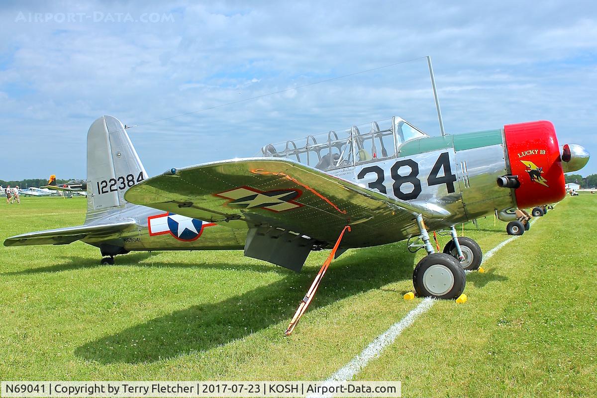 N69041, 1942 Consolidated Vultee BT-13A C/N 6462, At 2017 EAA Airventure at Oshkosh