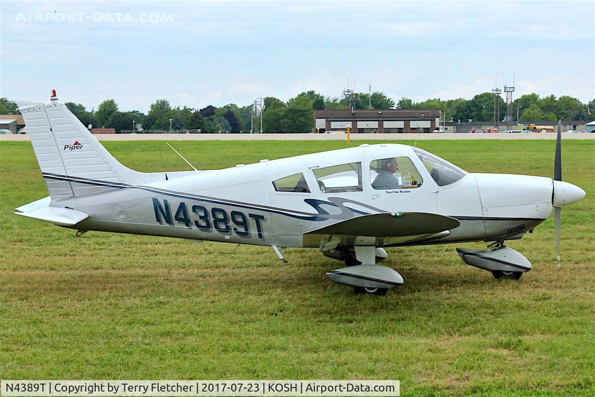 N4389T, 1972 Piper PA-28-180 Cherokee C/N 28-7205157, At 2017 EAA Airventure at Oshkosh