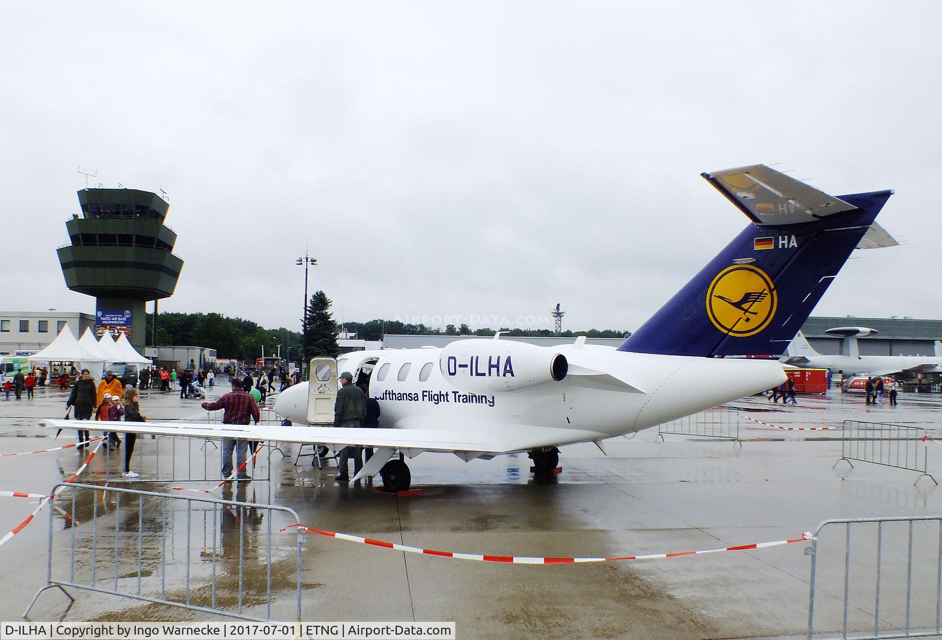 D-ILHA, Cessna 525 CitationJet CJ1+ C/N 525-0696, Cessna 525 CitationJet CJ1+ of Lufthansa Flight Training at the NAEWF 35 years jubilee display Geilenkirchen 2017