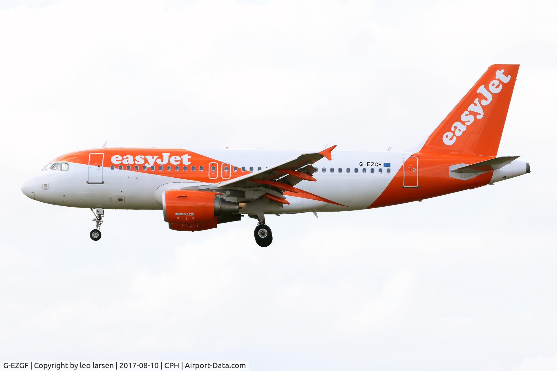 G-EZGF, 2011 Airbus A319-111 C/N 4635, Copenhagen 10.8.2017