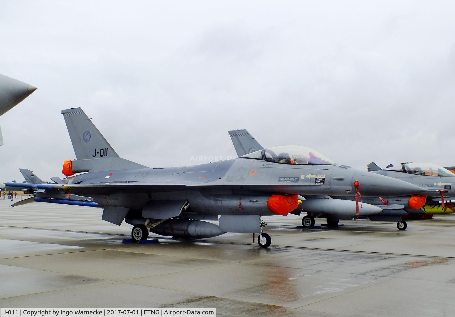 J-011, Fokker F-16AM Fighting Falcon C/N 6D-167, General Dynamics (Fokker) F-16AM Fighting Falcon of the KLu at the NAEWF 35 years jubilee display Geilenkirchen 2017