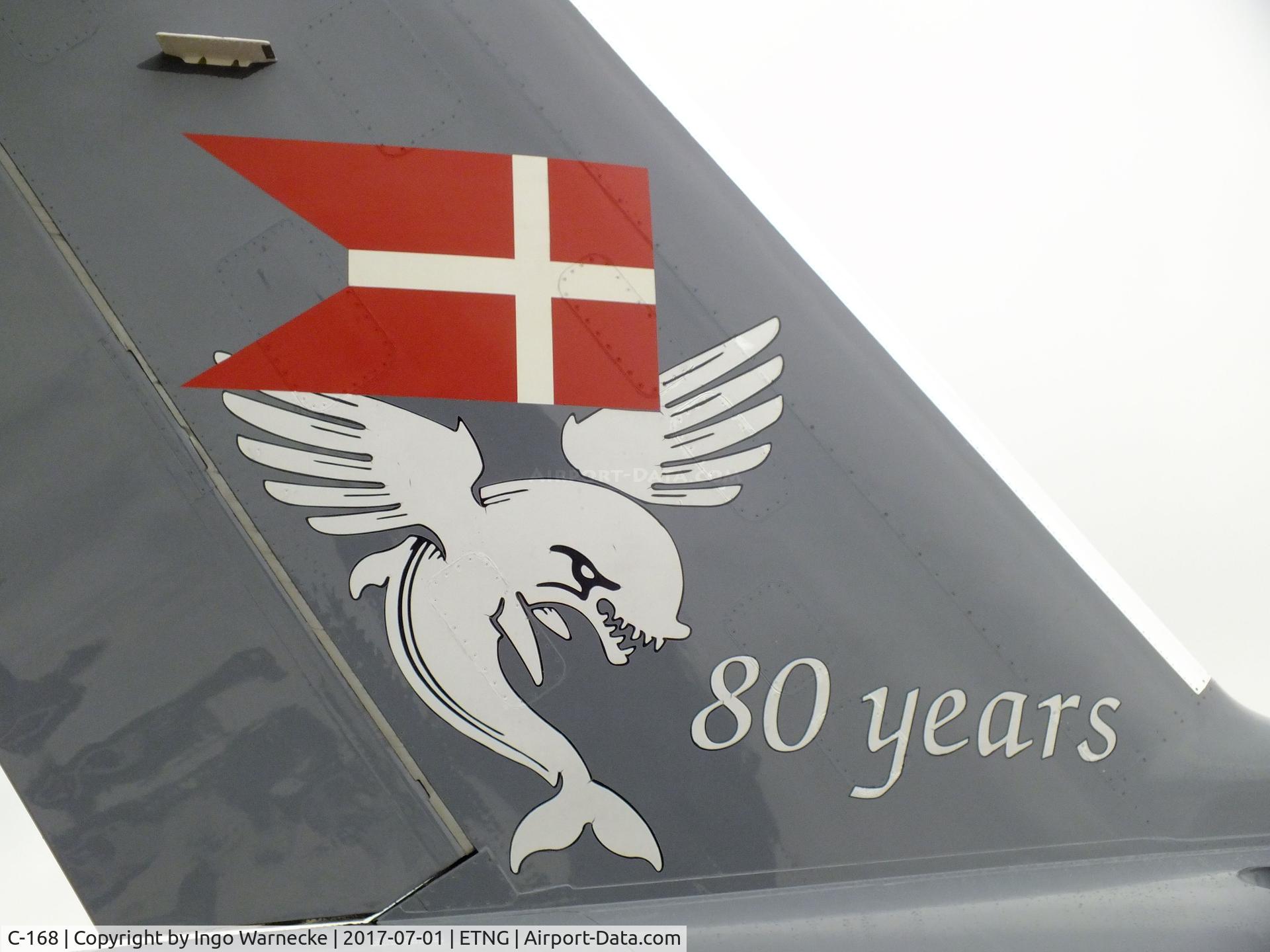 C-168, 2000 Bombardier Challenger 604 (CL-600-2B16) C/N 5468, Bombardier Challenger 604 of the Flyvevabnet (Danish Air Force) at the NAEWF 35 years jubilee display Geilenkirchen 2017