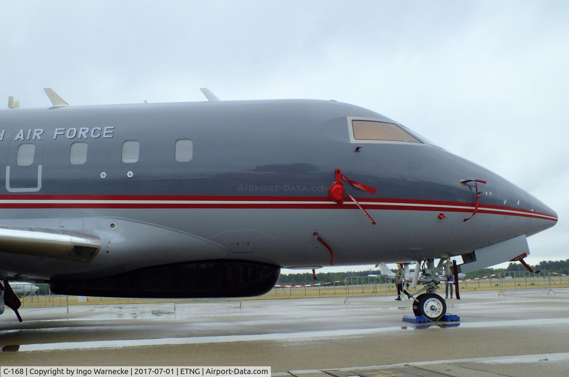 C-168, 2000 Bombardier Challenger 604 (CL-600-2B16) C/N 5468, Bombardier Challenger 604 of the Flyvevabnet (Danish Air Force) at the NAEWF 35 years jubilee display Geilenkirchen 2017