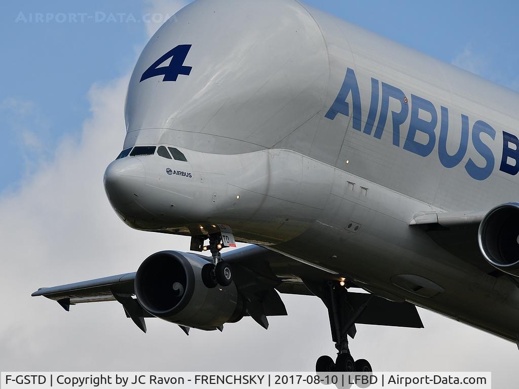 F-GSTD, 1998 Airbus A300B4-608ST Beluga C/N 776, BGA991 test flight landing runway 29