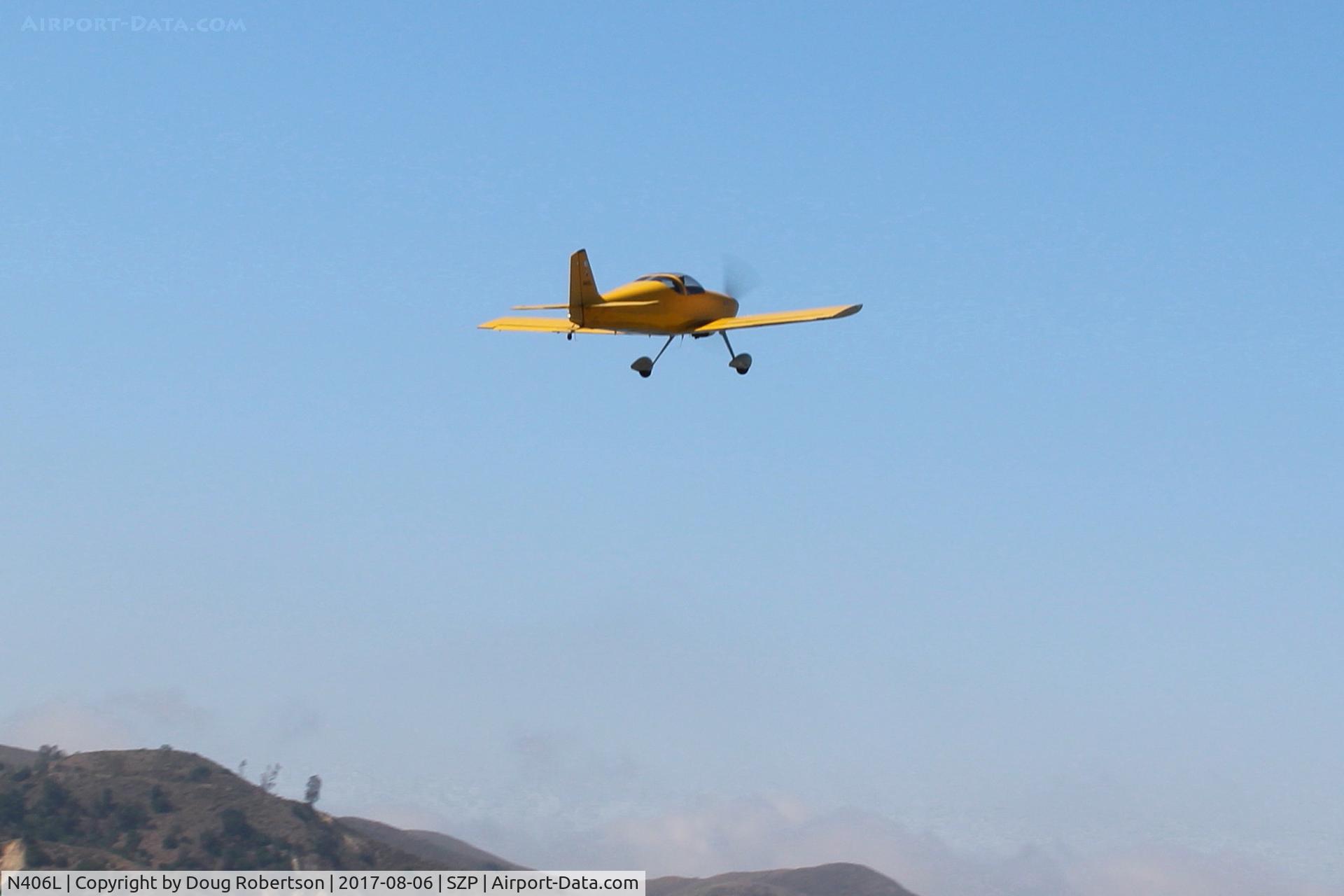 N406L, 2008 Vans RV-6 C/N 936, Provo PROVO 6, Lycoming O-320 160 Hp, takeoff climb Rwy 22. Young Eagles flight