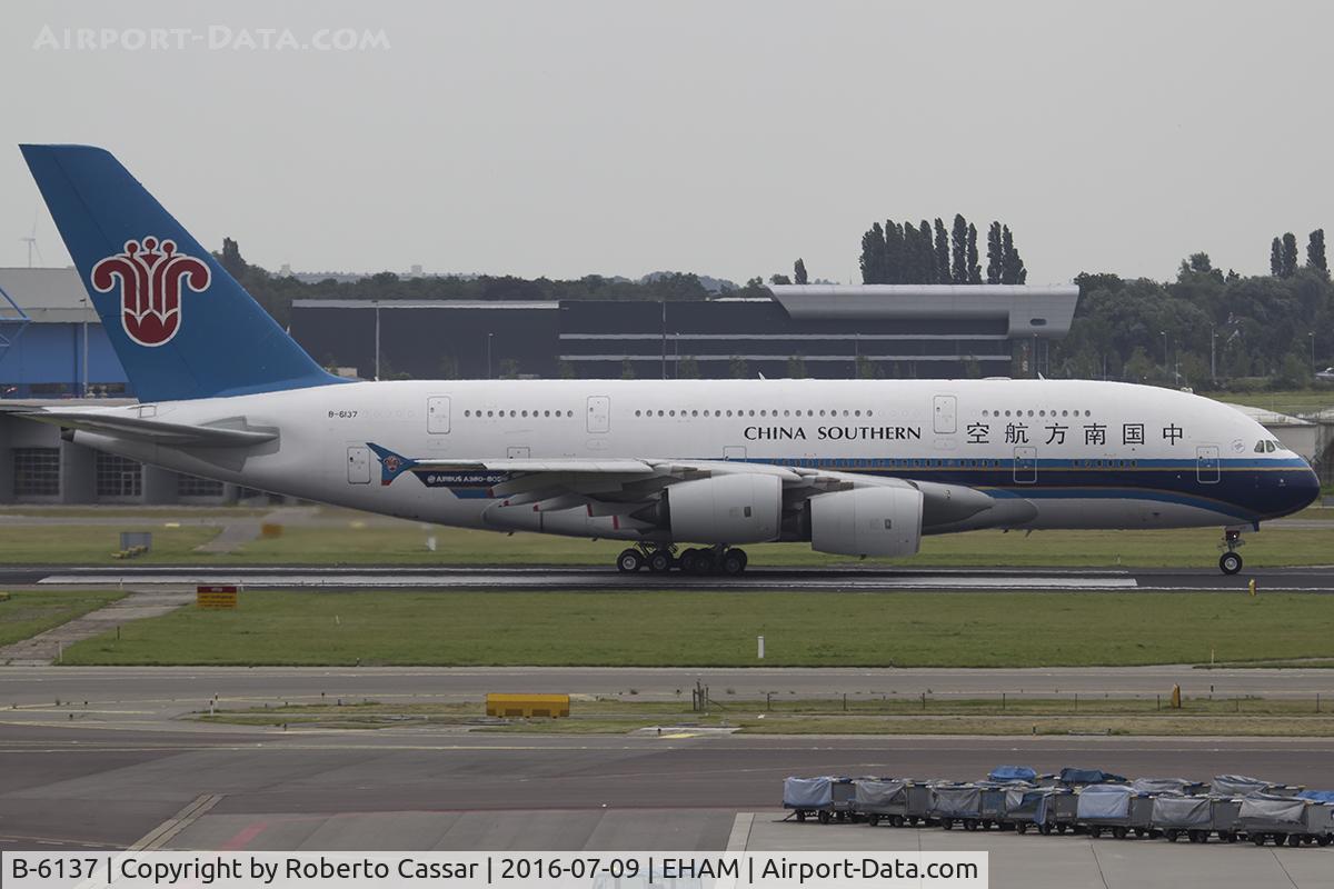 B-6137, 2011 Airbus A380-841 C/N 036, Amsterdam