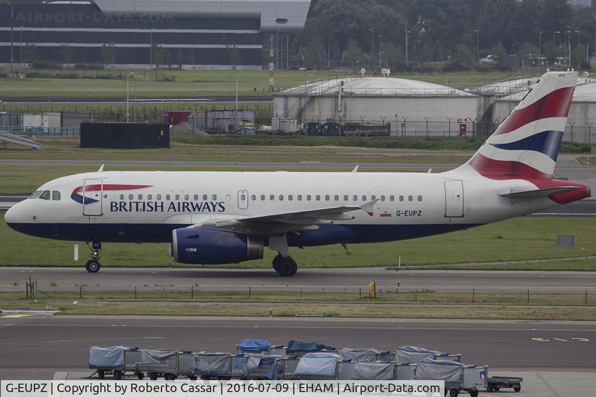 G-EUPZ, 2001 Airbus A319-131 C/N 1510, Schiphol