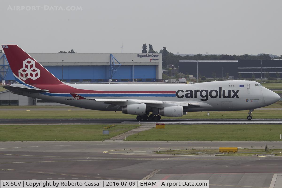 LX-SCV, 2001 Boeing 747-4R7F/SCD C/N 29733, Schiphol