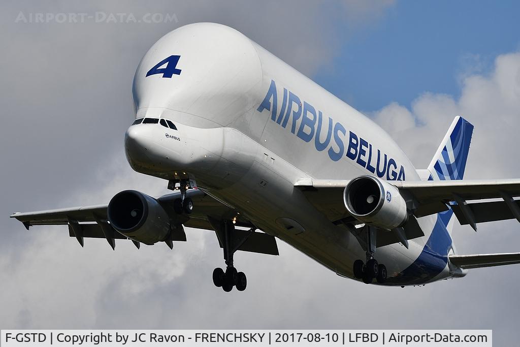F-GSTD, 1998 Airbus A300B4-608ST Beluga C/N 776, BGA991 test flight landing runway 29