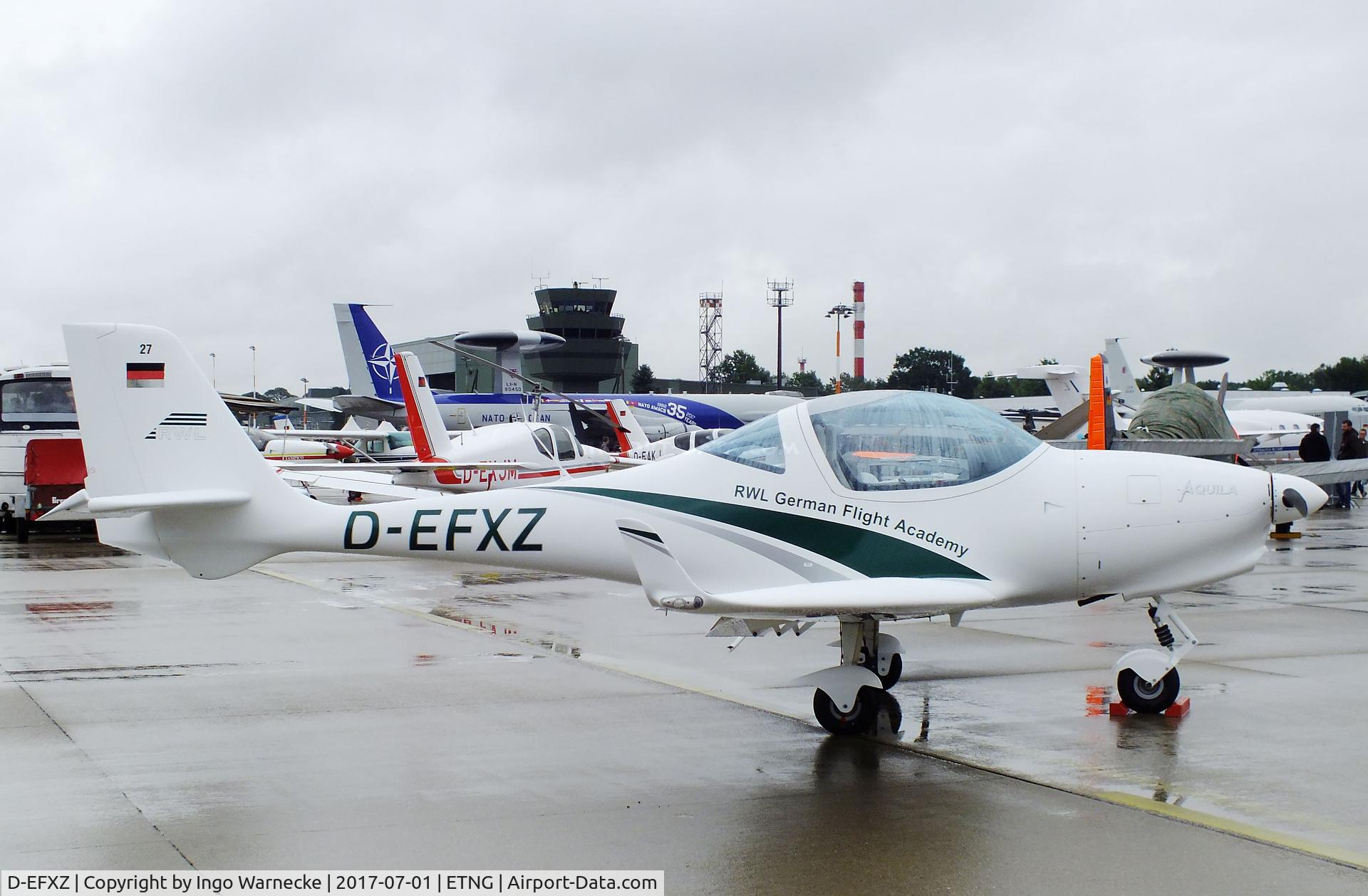 D-EFXZ, Aquila A210 (AT01) C/N AT01-239, Aquila A210 AT at the NAEWF 35 years jubilee display Geilenkirchen 2017