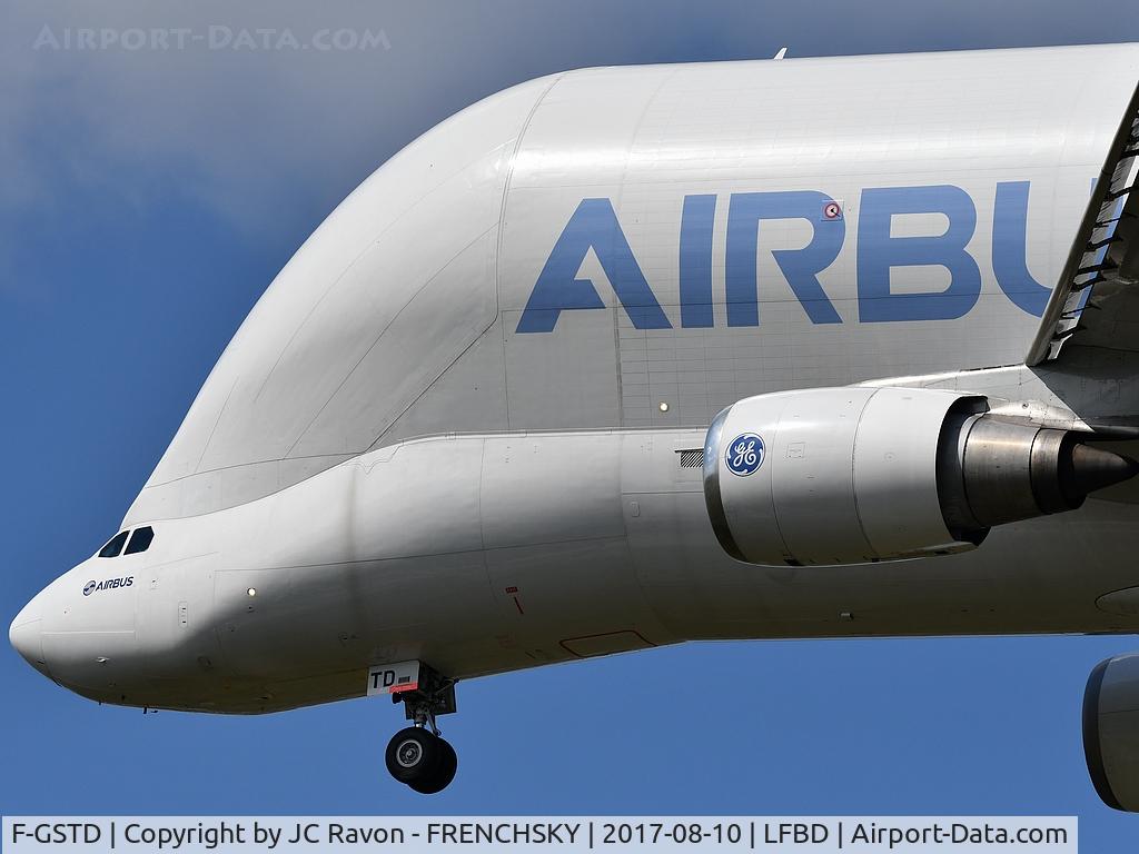F-GSTD, 1998 Airbus A300B4-608ST Beluga C/N 776, BGA991 test flight landing runway 29