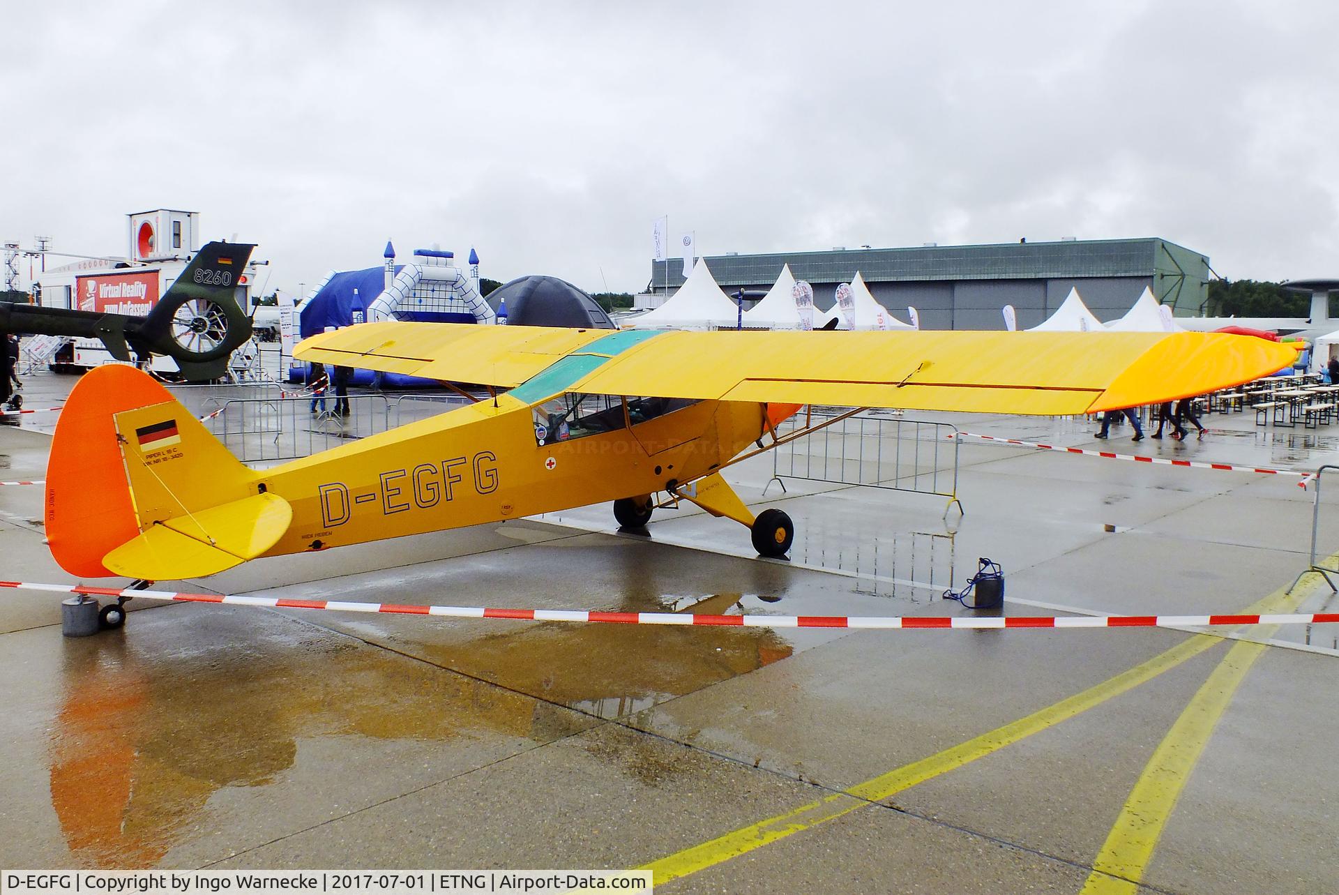 D-EGFG, 1954 Piper L-18C Super Cub C/N 18-3420, Piper L-18C Super Cub at the NAEWF 35 years jubilee display Geilenkirchen 2017