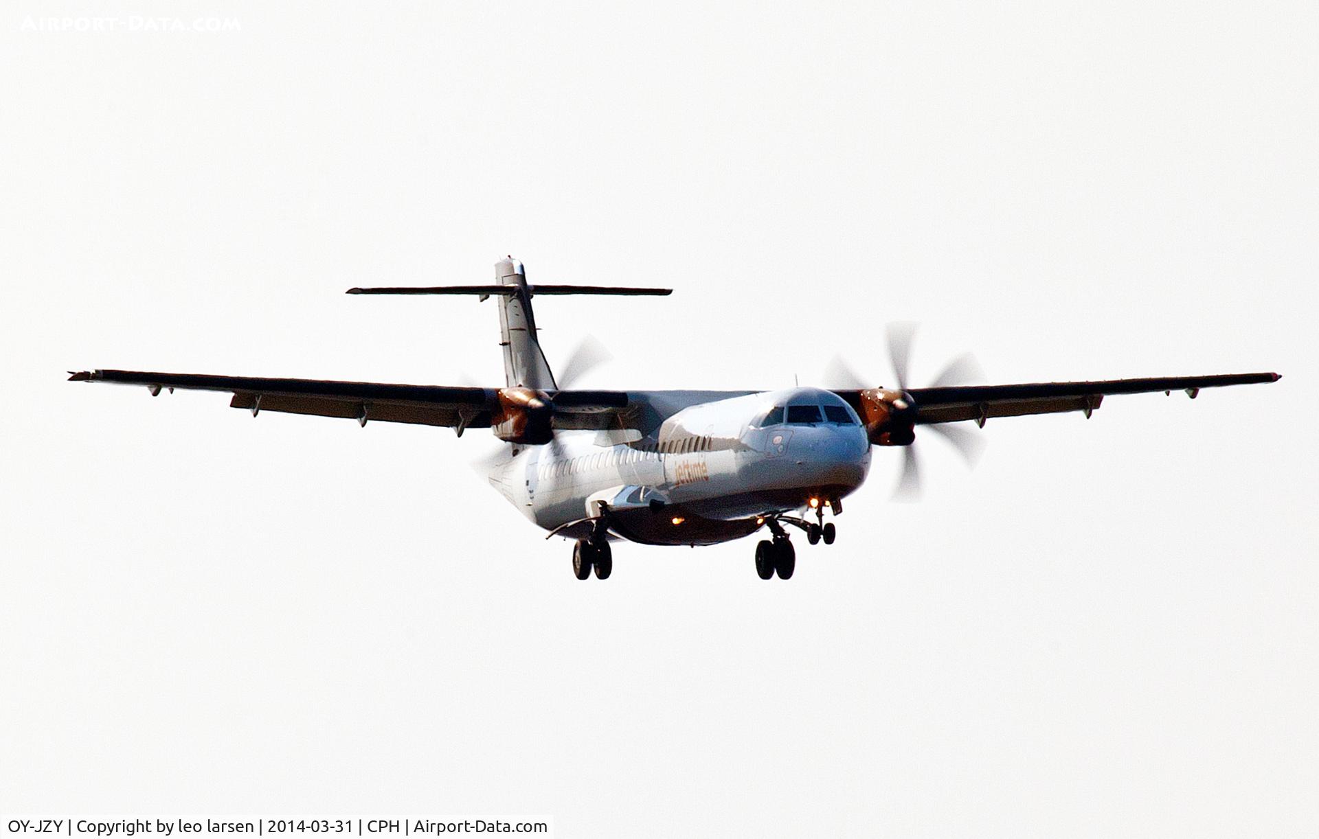 OY-JZY, 1998 ATR 72-212A C/N 540, Copenhagen 31.3.2014