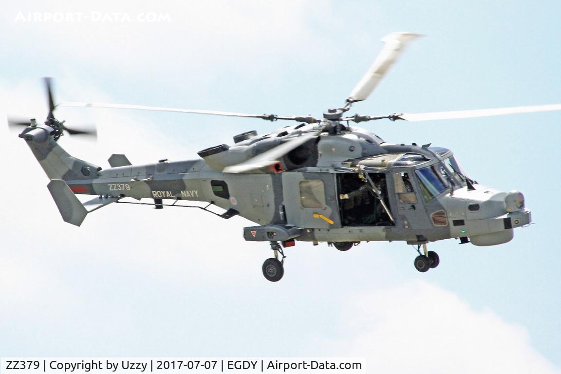 ZZ379, 2013 AgustaWestland AW-159 Wildcat HMA.2 C/N 498, Arrivals day 2017 display.