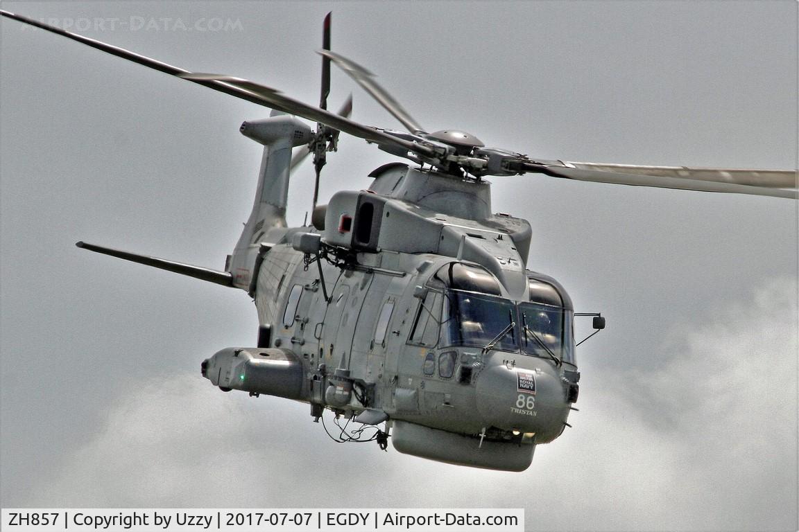 ZH857, AgustaWestland EH-101 Merlin HM.2 C/N 50151/RN37/MCSP17, Arrivals day 2017