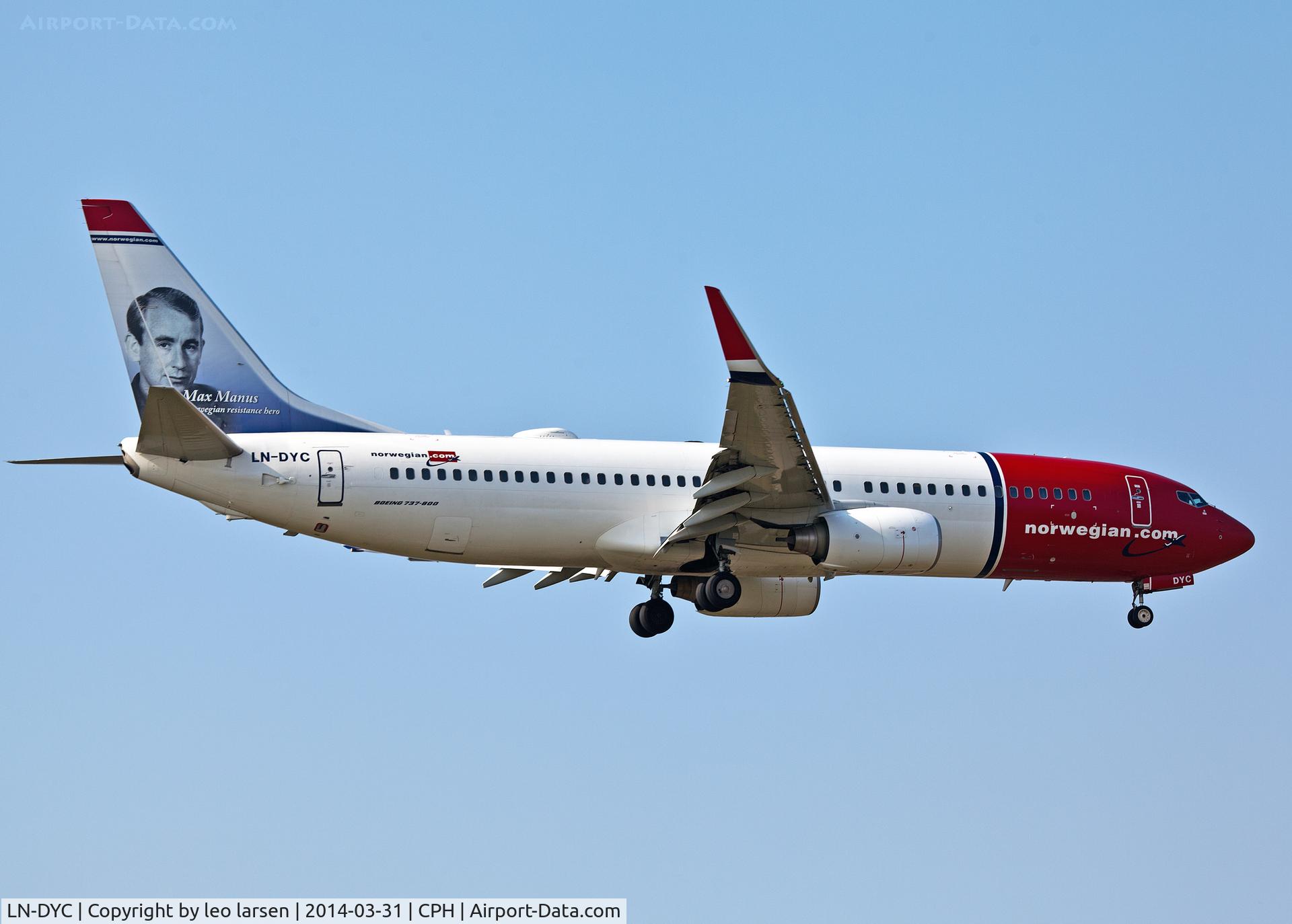 LN-DYC, 2010 Boeing 737-8JP C/N 39164, Copenhagen 31.3.2017