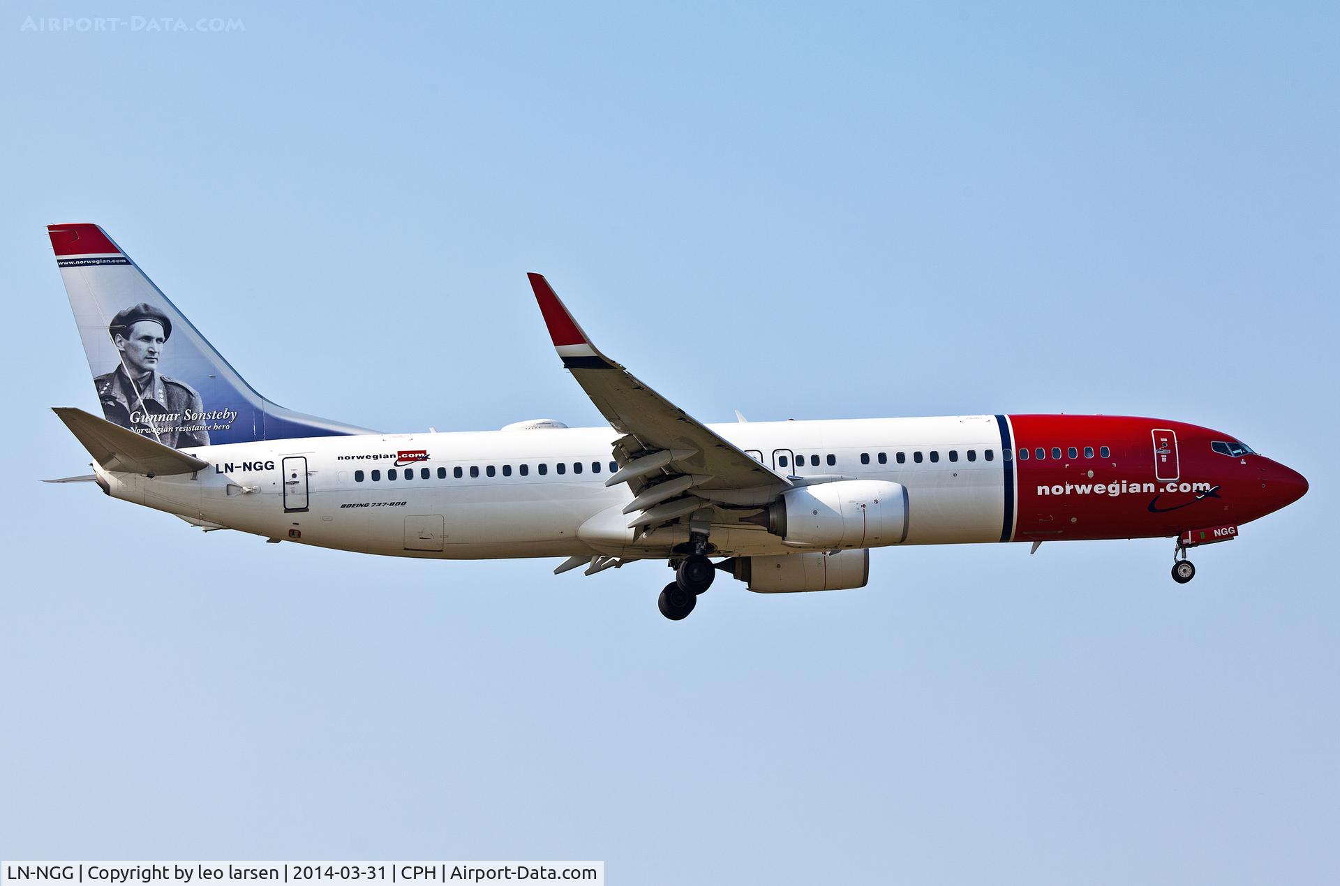LN-NGG, 2012 Boeing 737-8JP C/N 39018, Copenhagen 31.3.2014