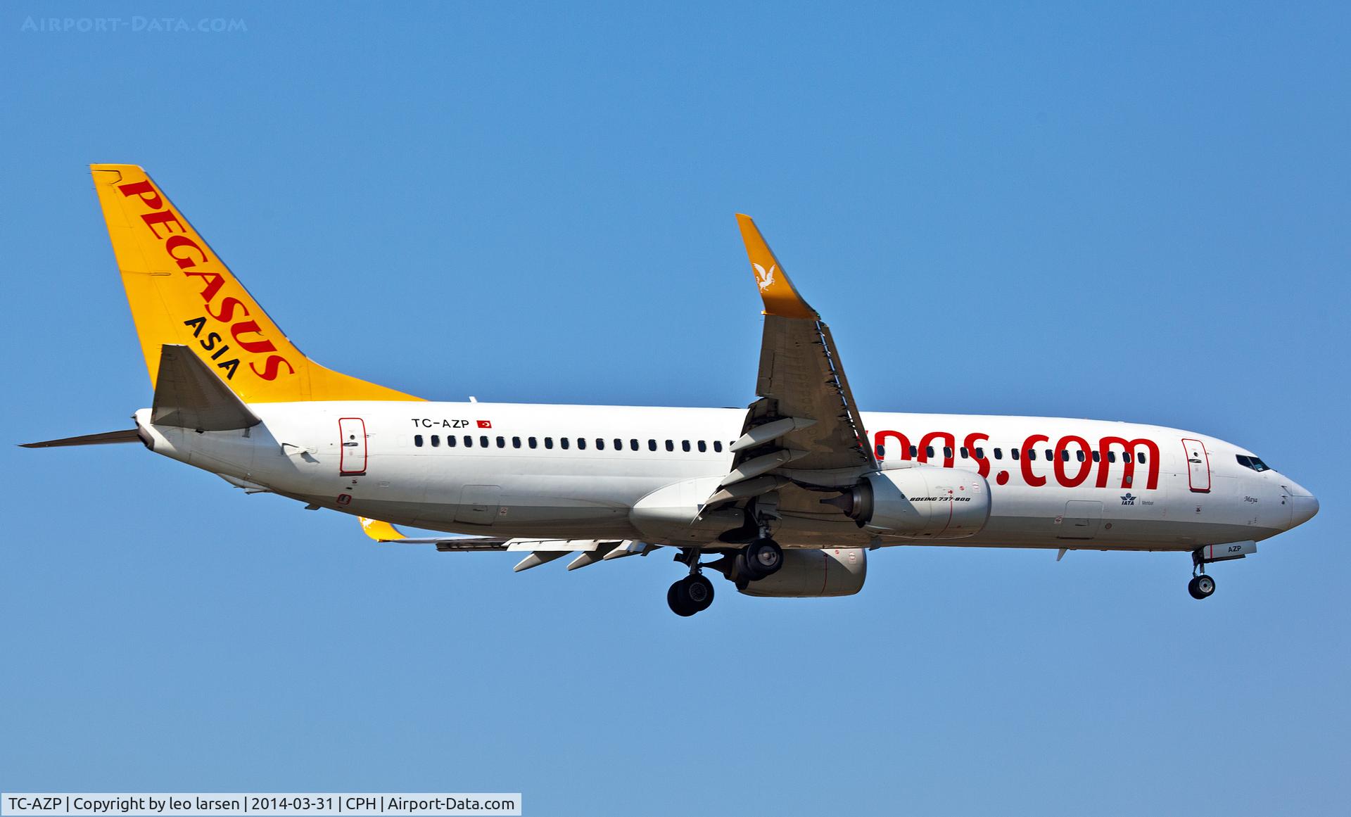 TC-AZP, 2012 Boeing 737-82R C/N 38176, Copenhagen 31.3.2014