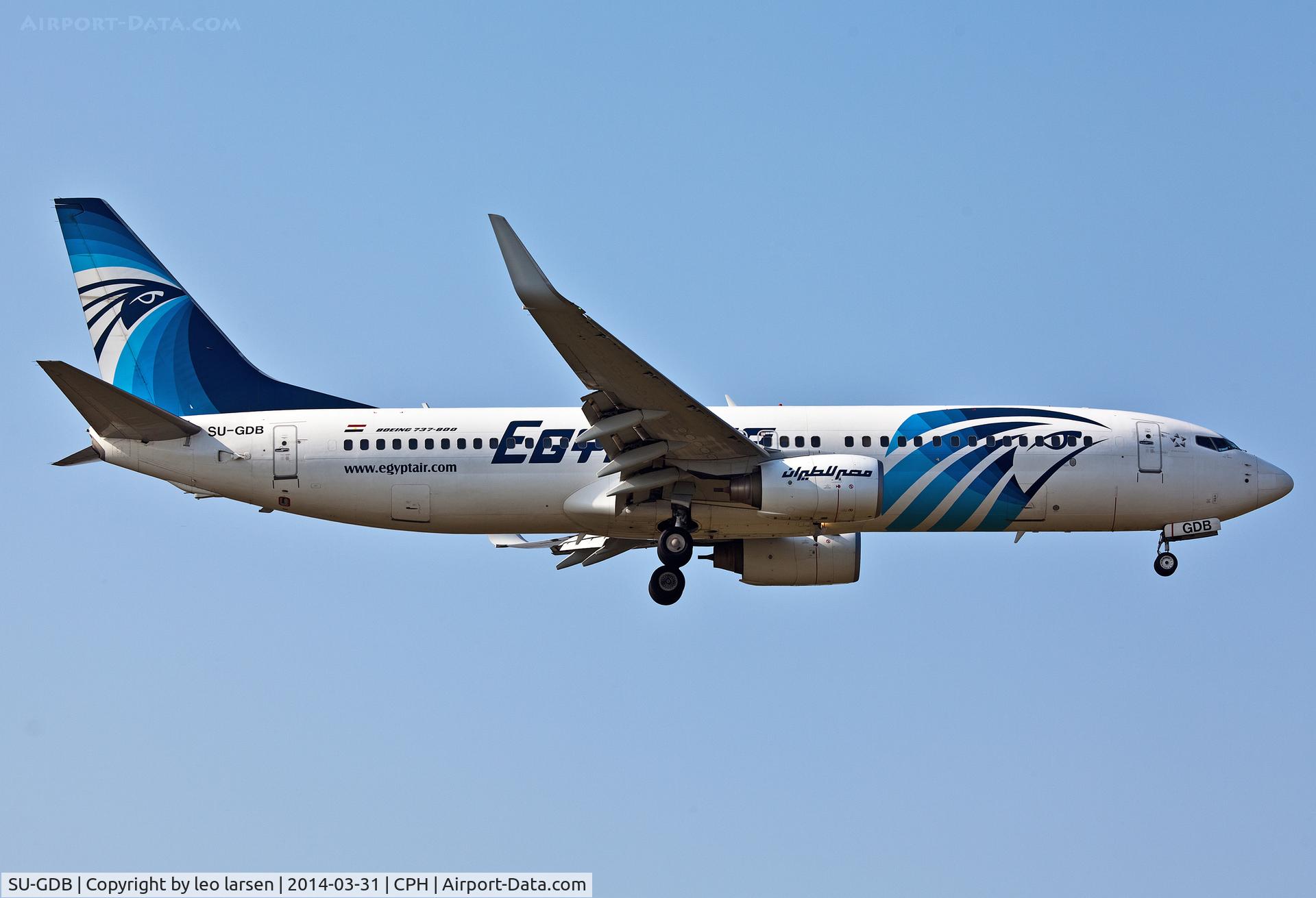 SU-GDB, 2009 Boeing 737-866 C/N 35567, Copenhagen 31.3.2014
