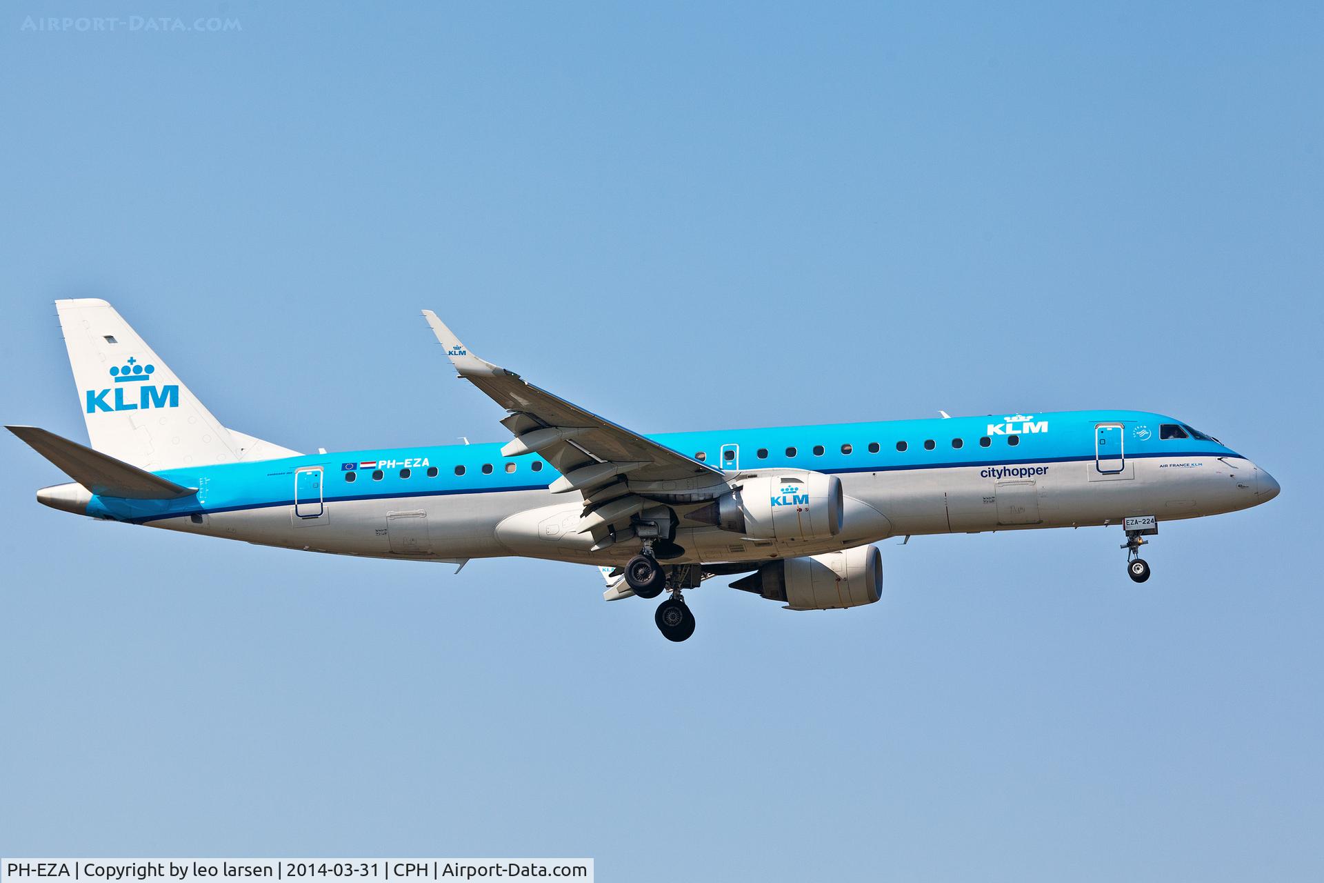 PH-EZA, 2008 Embraer 190LR (ERJ-190-100LR) C/N 19000224, Copenhagen 31.3.2014