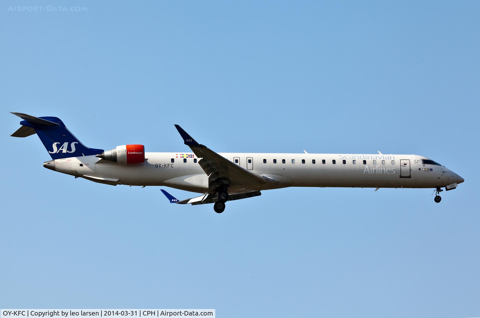 OY-KFC, 2009 Bombardier CRJ-900 (CL-600-2D24) C/N 15218, Copenhagen 31.3.2014