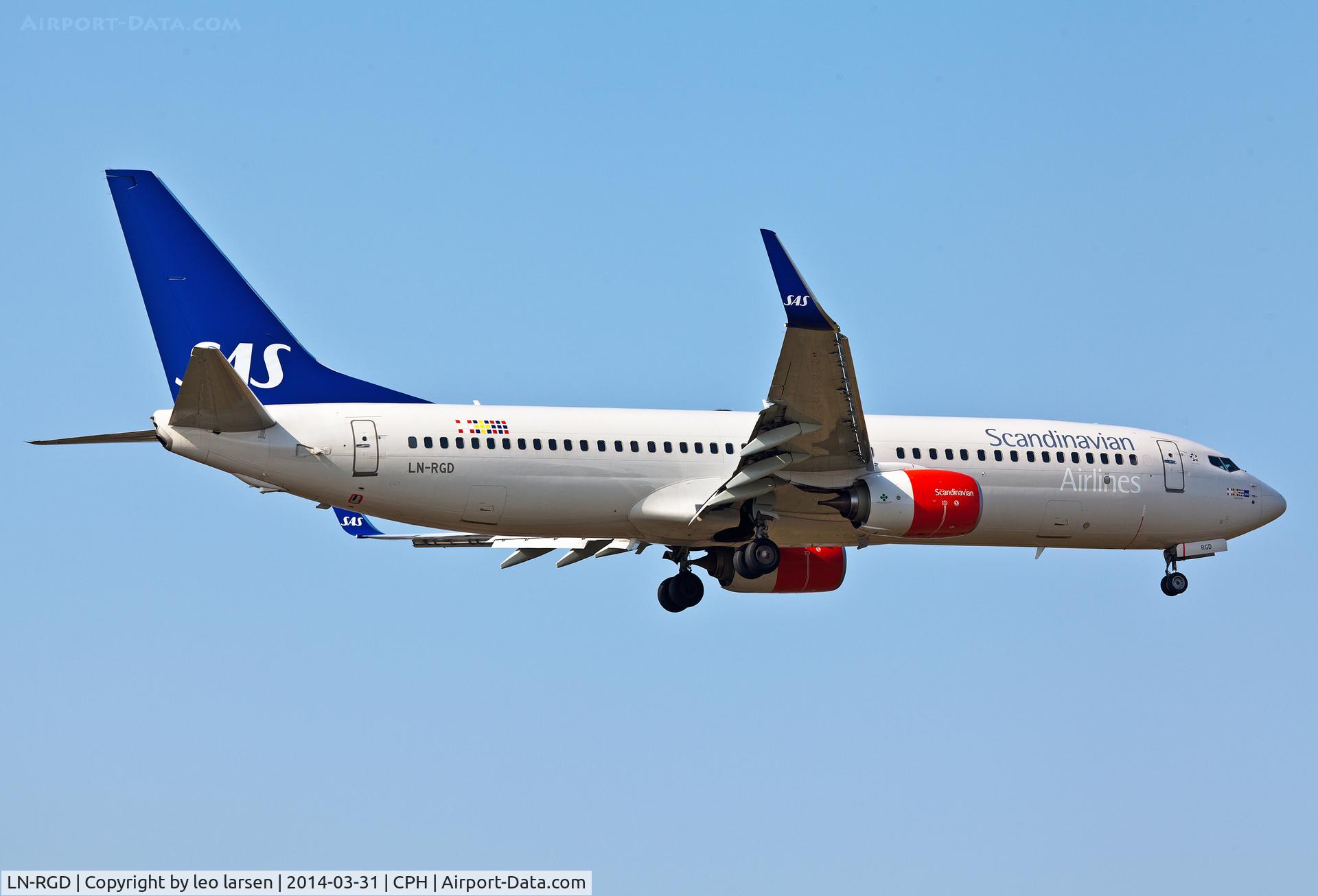 LN-RGD, 2013 Boeing 737-86N C/N 41258, Copenhagen 31.3.2014