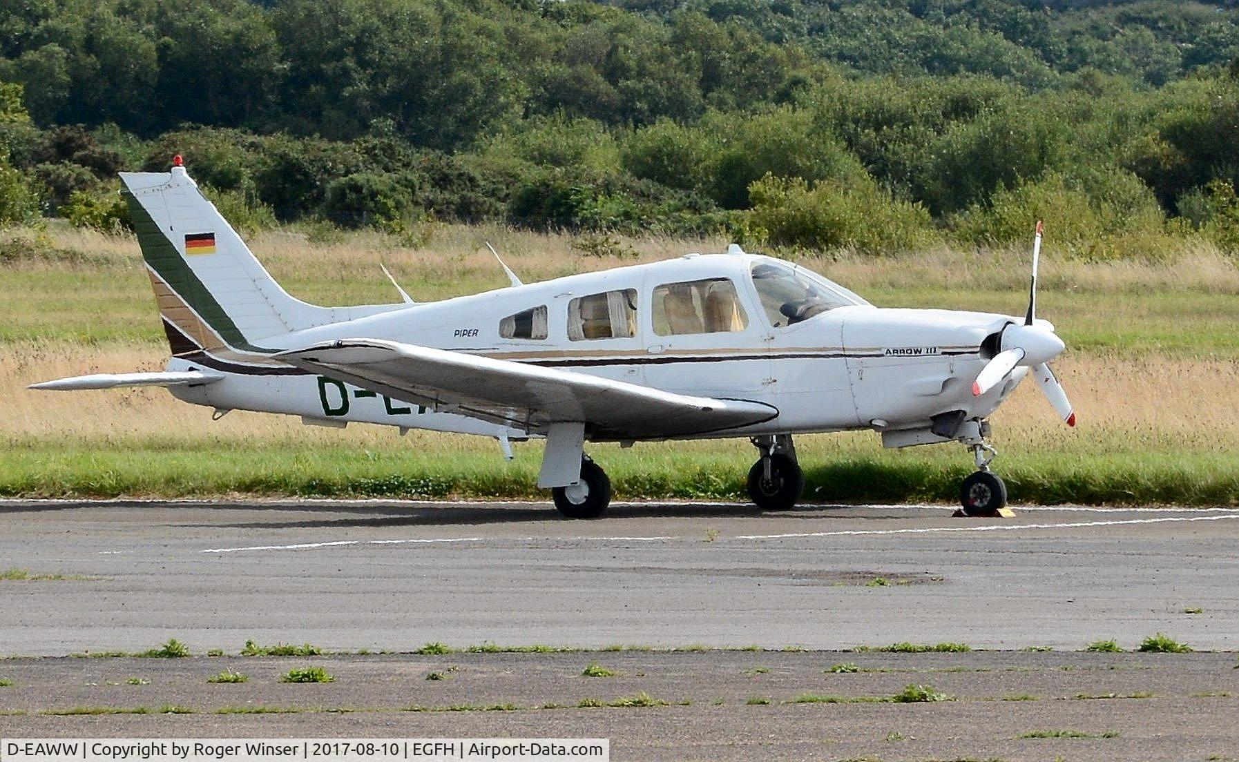 D-EAWW, 1978 Piper PA-28R-201 Cherokee Arrow III C/N 28R-7837199, Visiting Arrow III.
