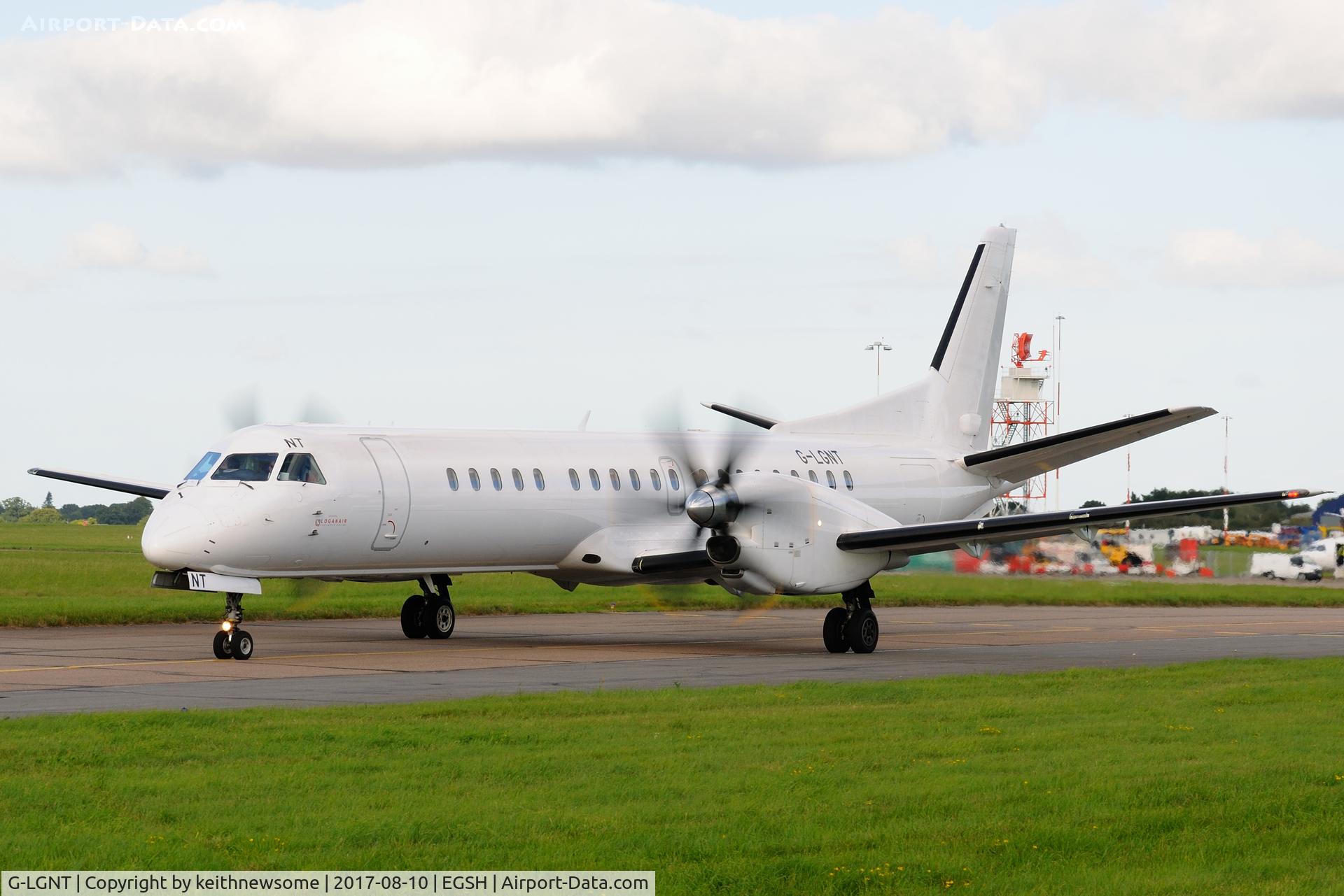 G-LGNT, 1996 Saab 2000 C/N 2000-039, Regular recent visitor.