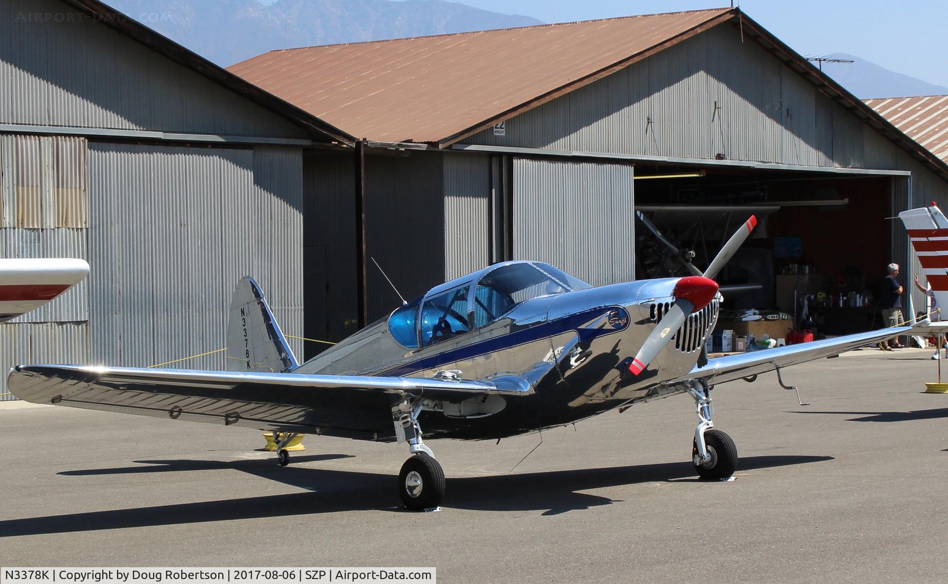 N3378K, 1946 Globe GC-1B Swift C/N 1371, 1946 Globe GC-1B SWIFT, Continental O-300A 145 Hp 6 cylinder, a stunning, highly polished aircraft!