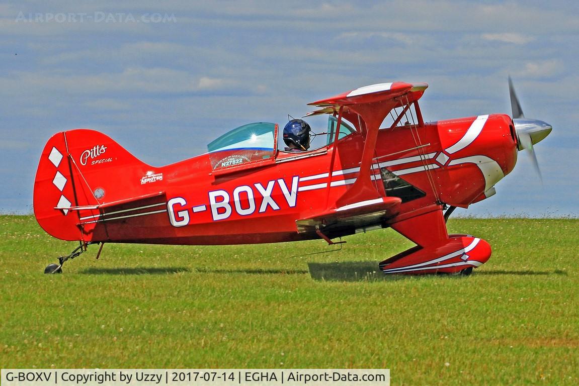 G-BOXV, 1984 Pitts S-1S Special C/N 7-0433, Arriving for aerobatic comp.